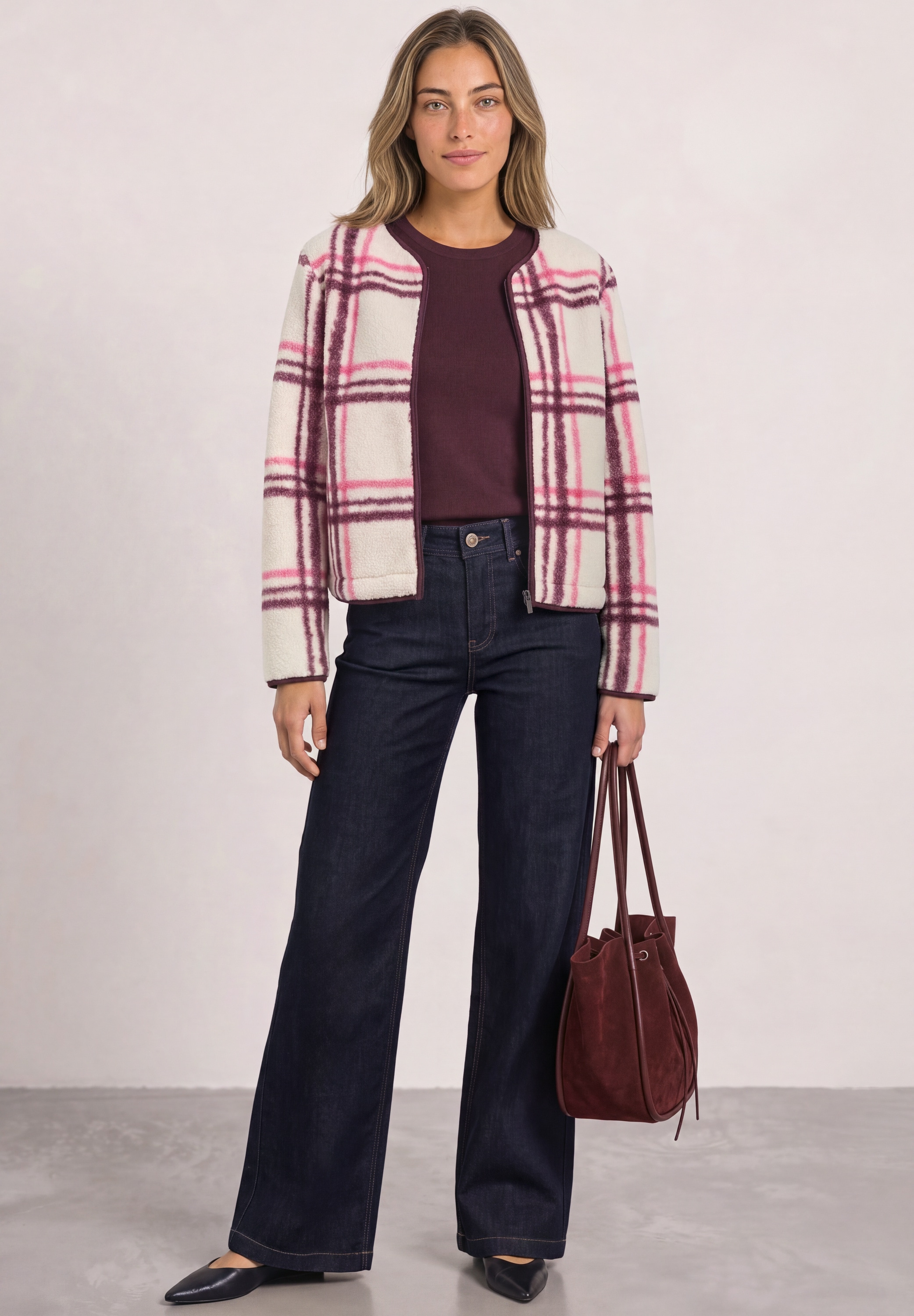 STREET ONE Cardigan mit Karomuster