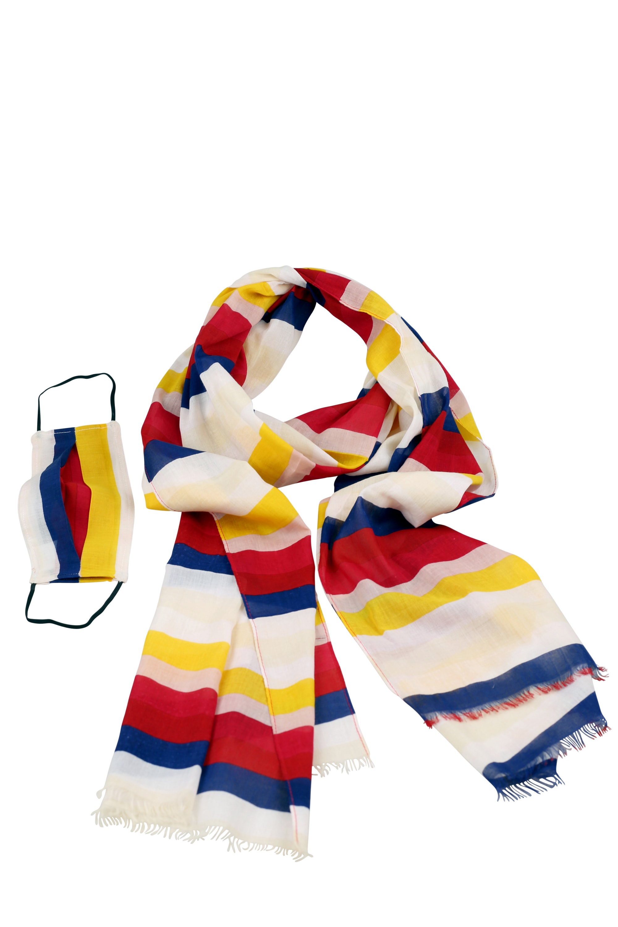 COLLEZIONE ALESSANDRO Modeschal "Rainbow" 1 Stk. tlg. mit passender Mund-Na günstig online kaufen