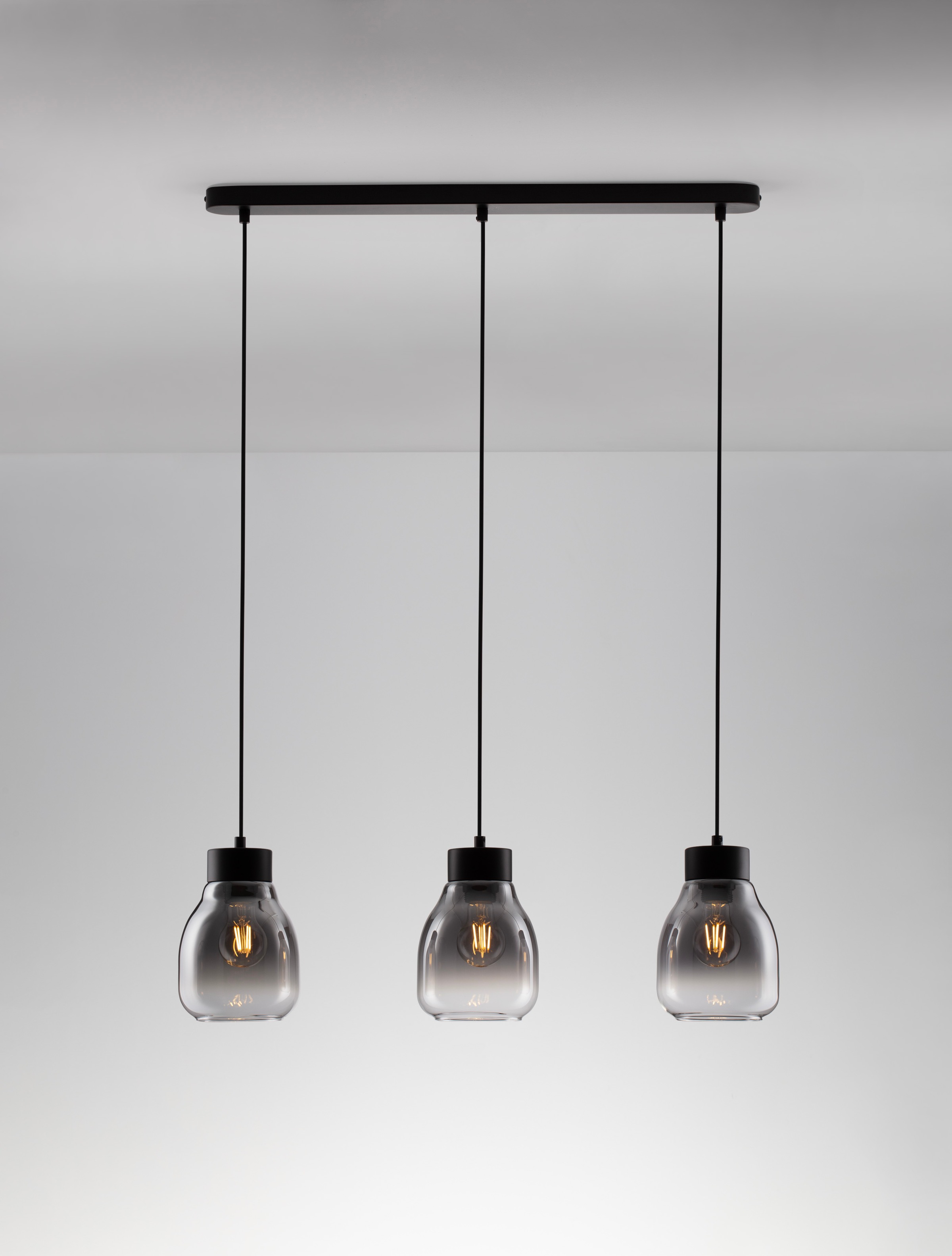 Nova Luce Pendelleuchte »BLACU«, 3 flammig