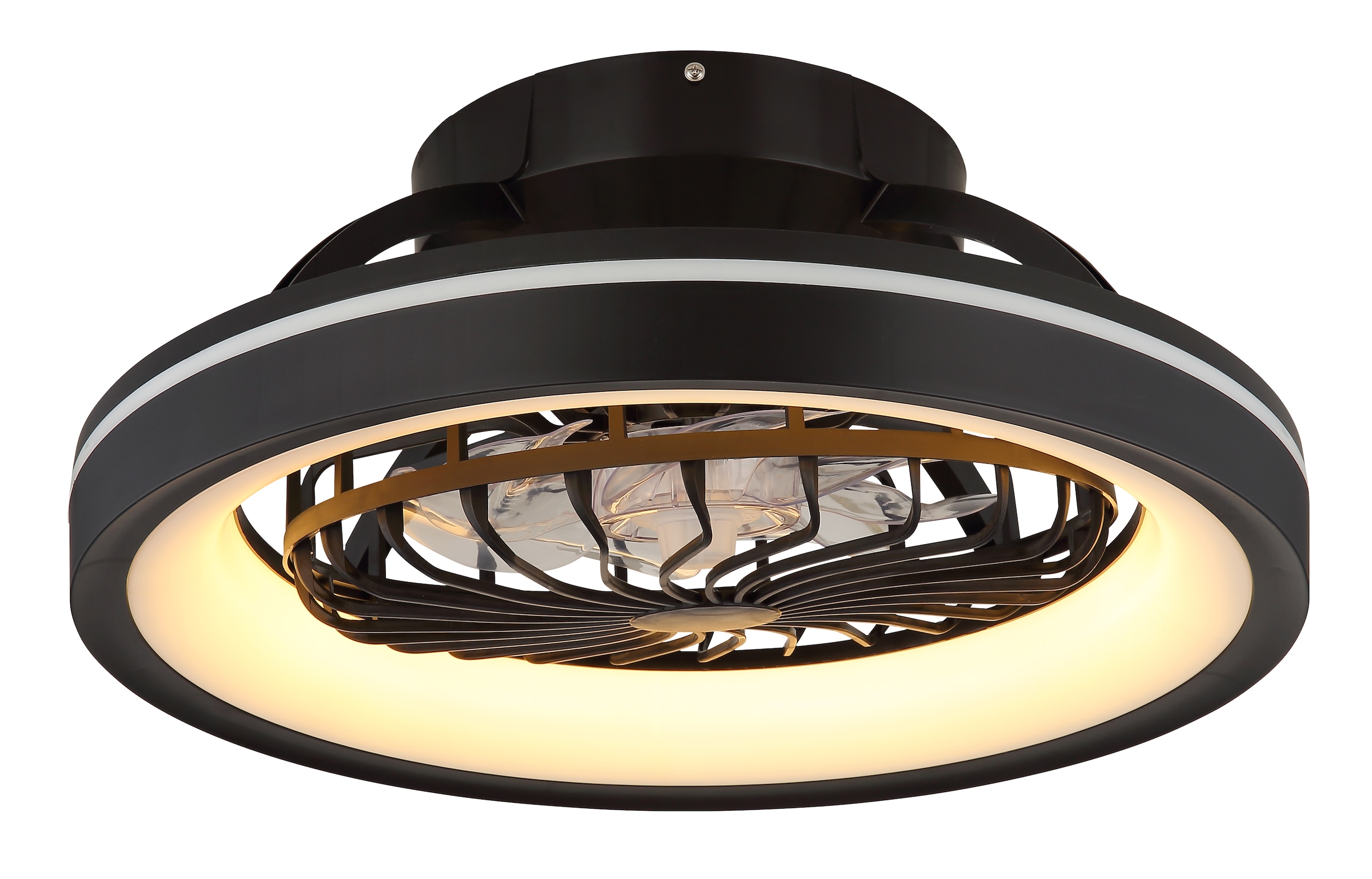 GLOBO LIGHTING Deckenleuchte »DEANNE« LED-Modul 1 Stk. warmweiß - kaltweiß Ventilator opal kühlen-heizen RGB Regenbogen modern Wohnzimmer