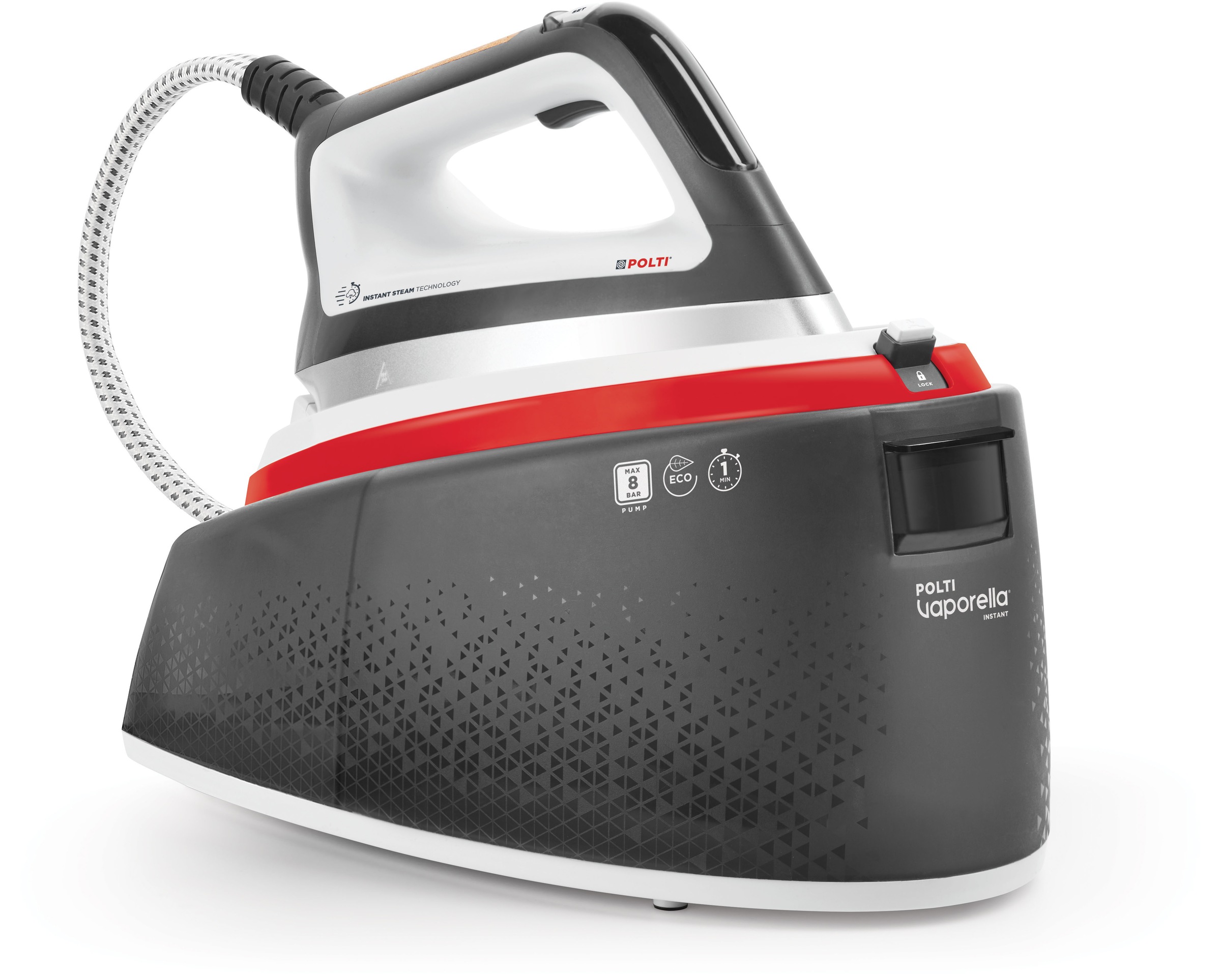 POLTI Dampfbügelstation "VAPORELLA INSTANT VI50.50", grau, Dampfbügelstationen