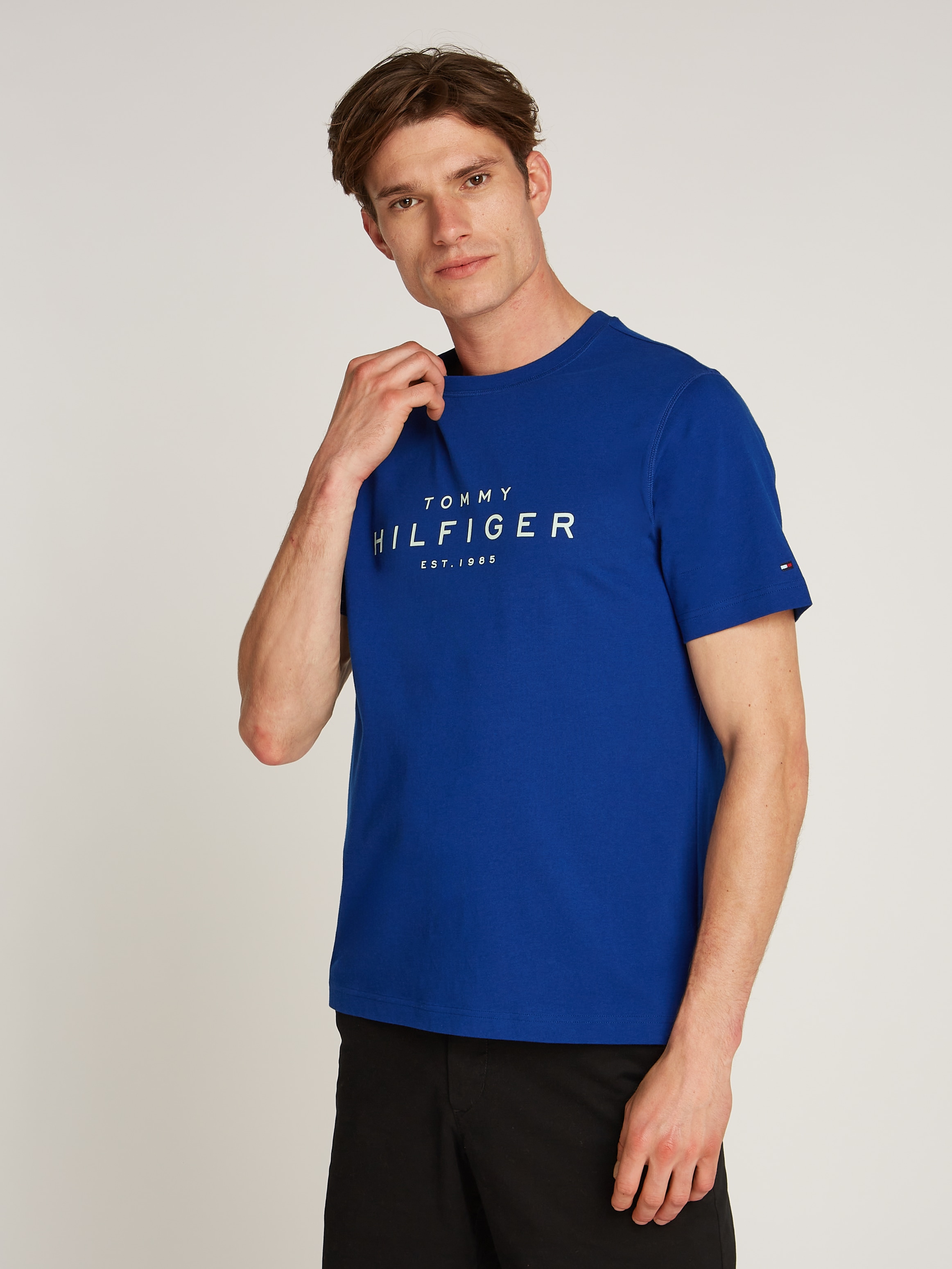 Tommy Hilfiger T-Shirt »BIG RWB HILFIGER TEE«, mit Logo