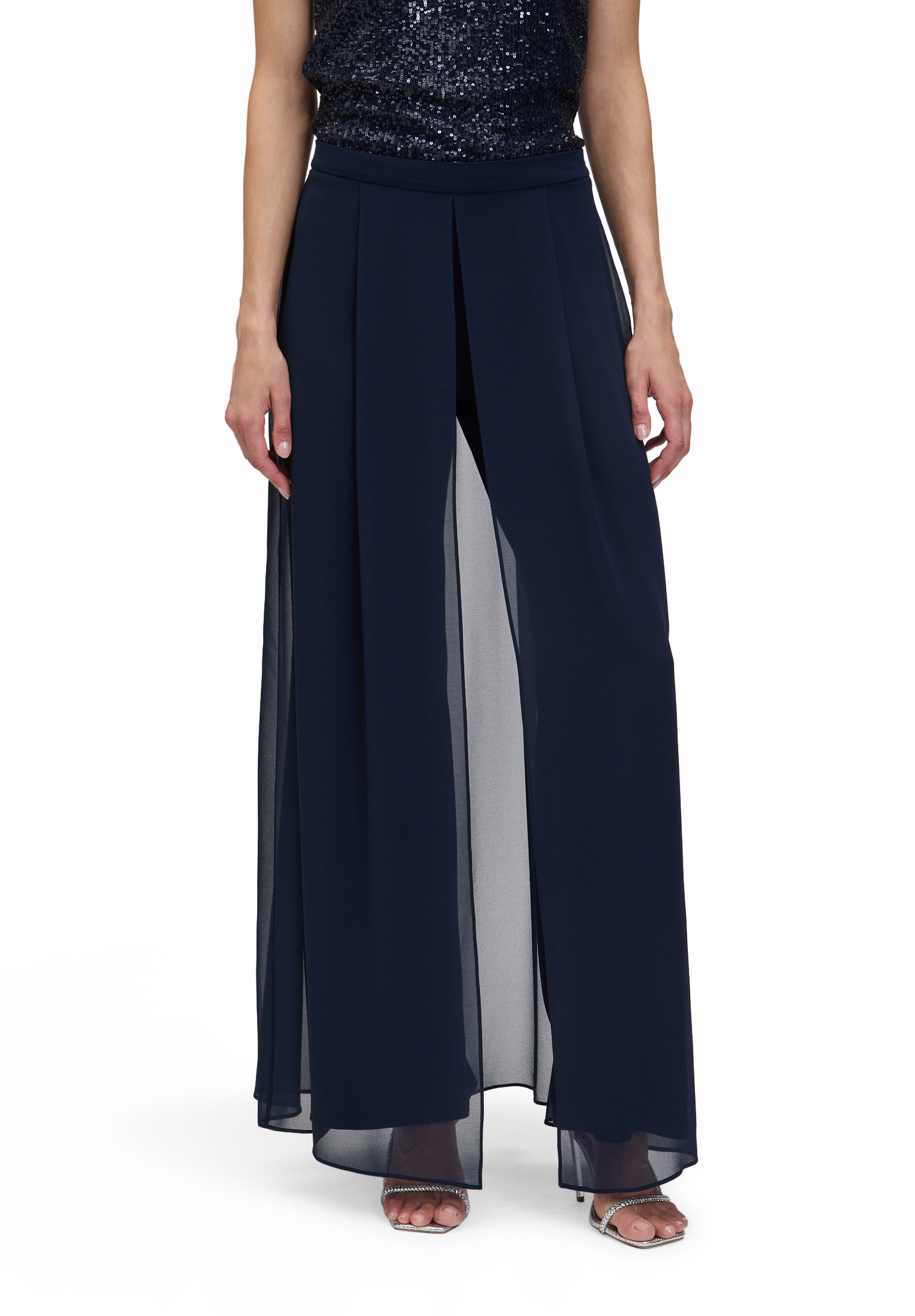 Vera Mont 2-in-1-Hose "Vera Mont Hosenrock mit weitem Bein", Materialmix günstig online kaufen