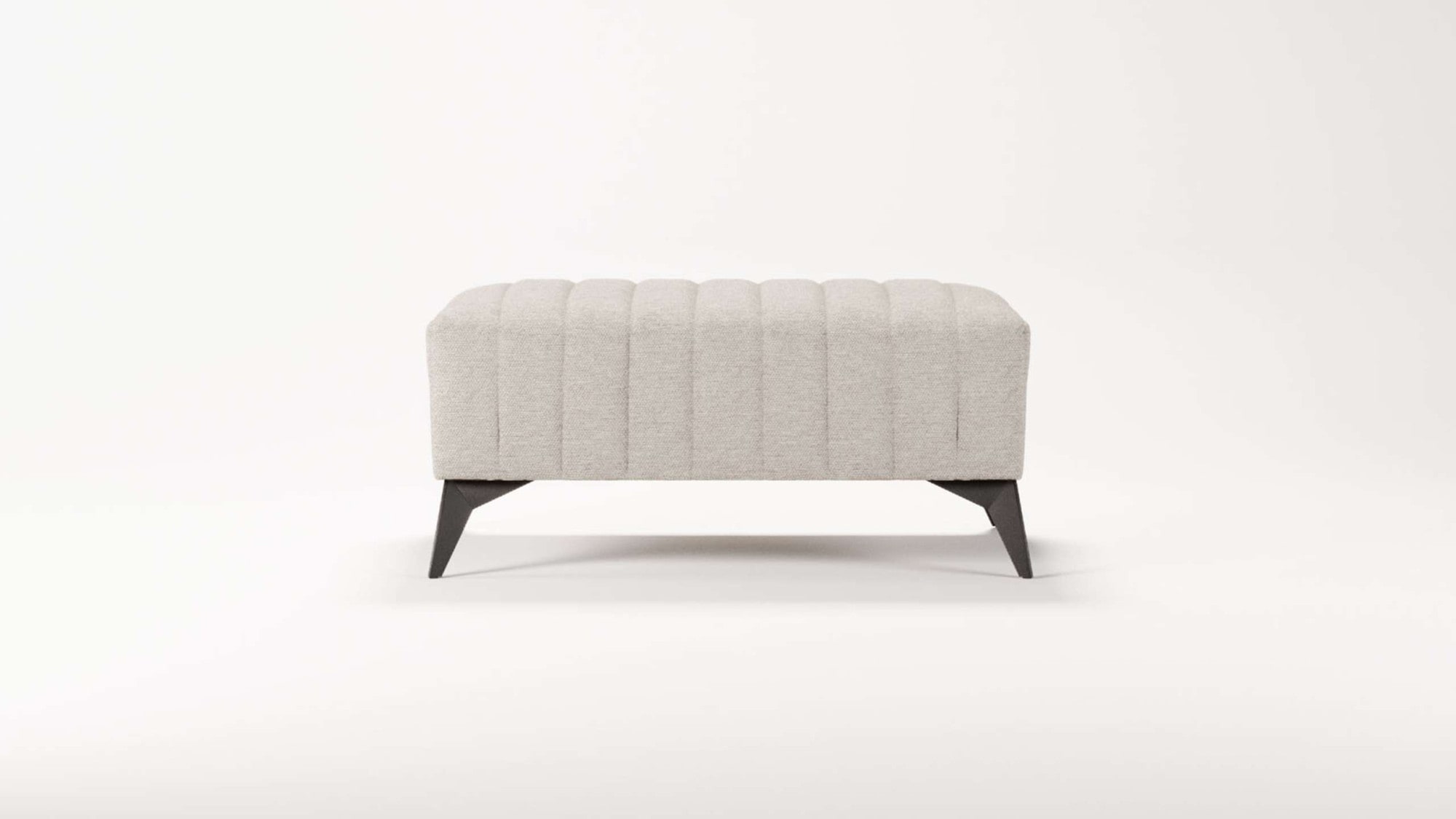 Places of Style Polsterhocker »MATTHEW Sitzhocker, Maße B/T/H: B/T/H: 90/60/43 cm«, Steppung