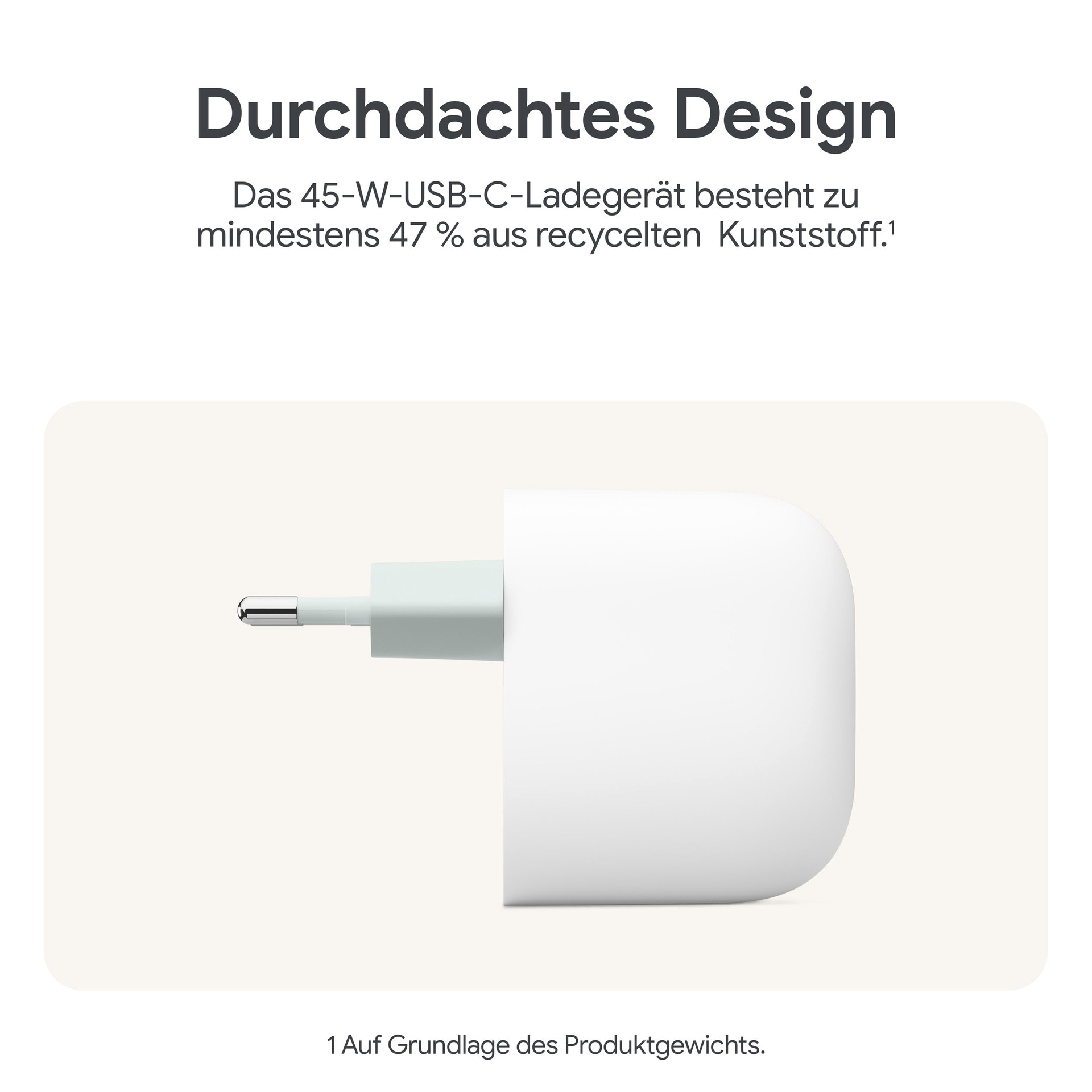 Google USB-Ladegerät »45W USB-C Power Charger, NP10, EU«
