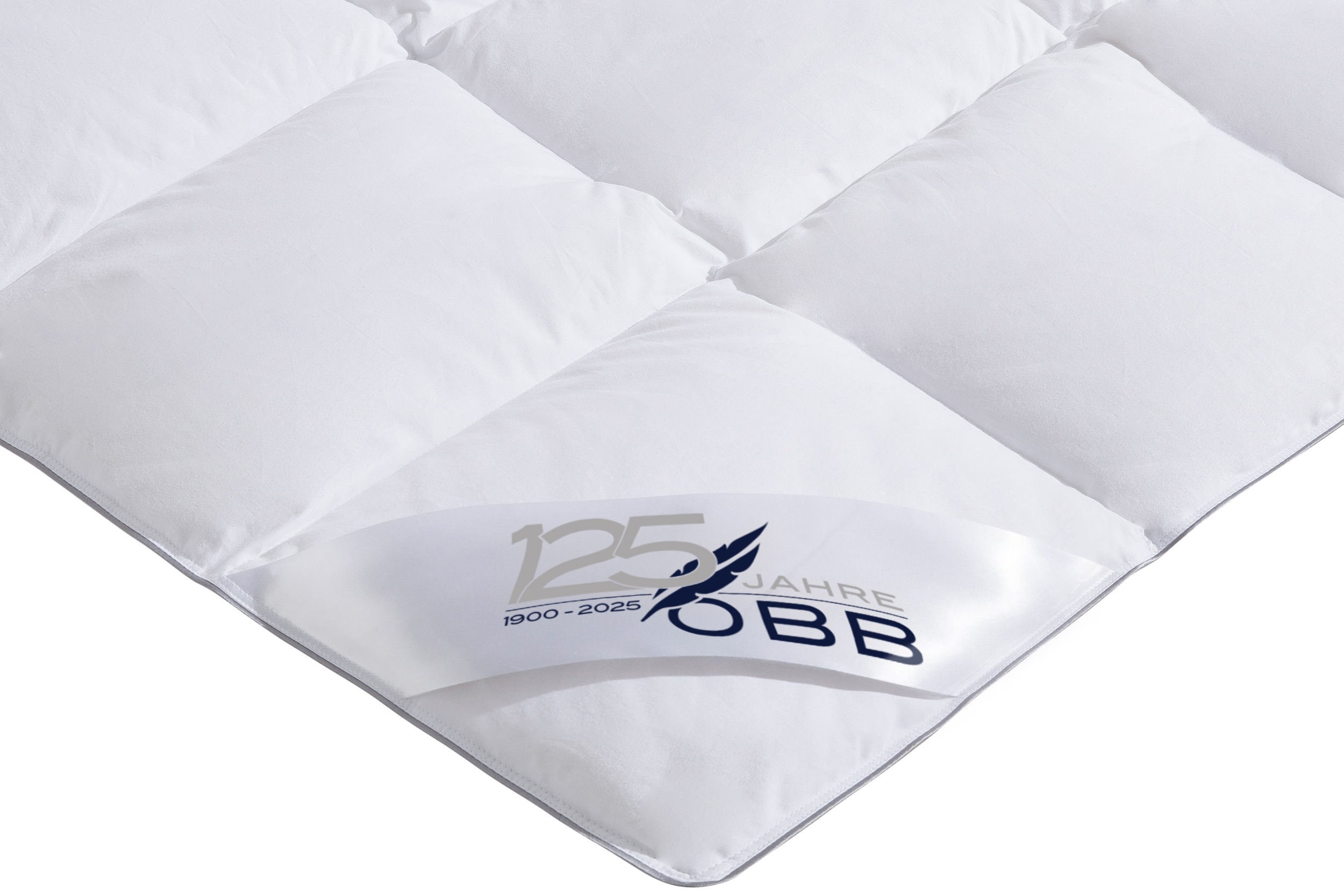 Thumbnail - OBB Daunenbettdecke "Edition 125 Jahre, Bettdecken für Sommer und Winter, Ganzjahresdecke" polarwarm Füllung 90% Daunen,...