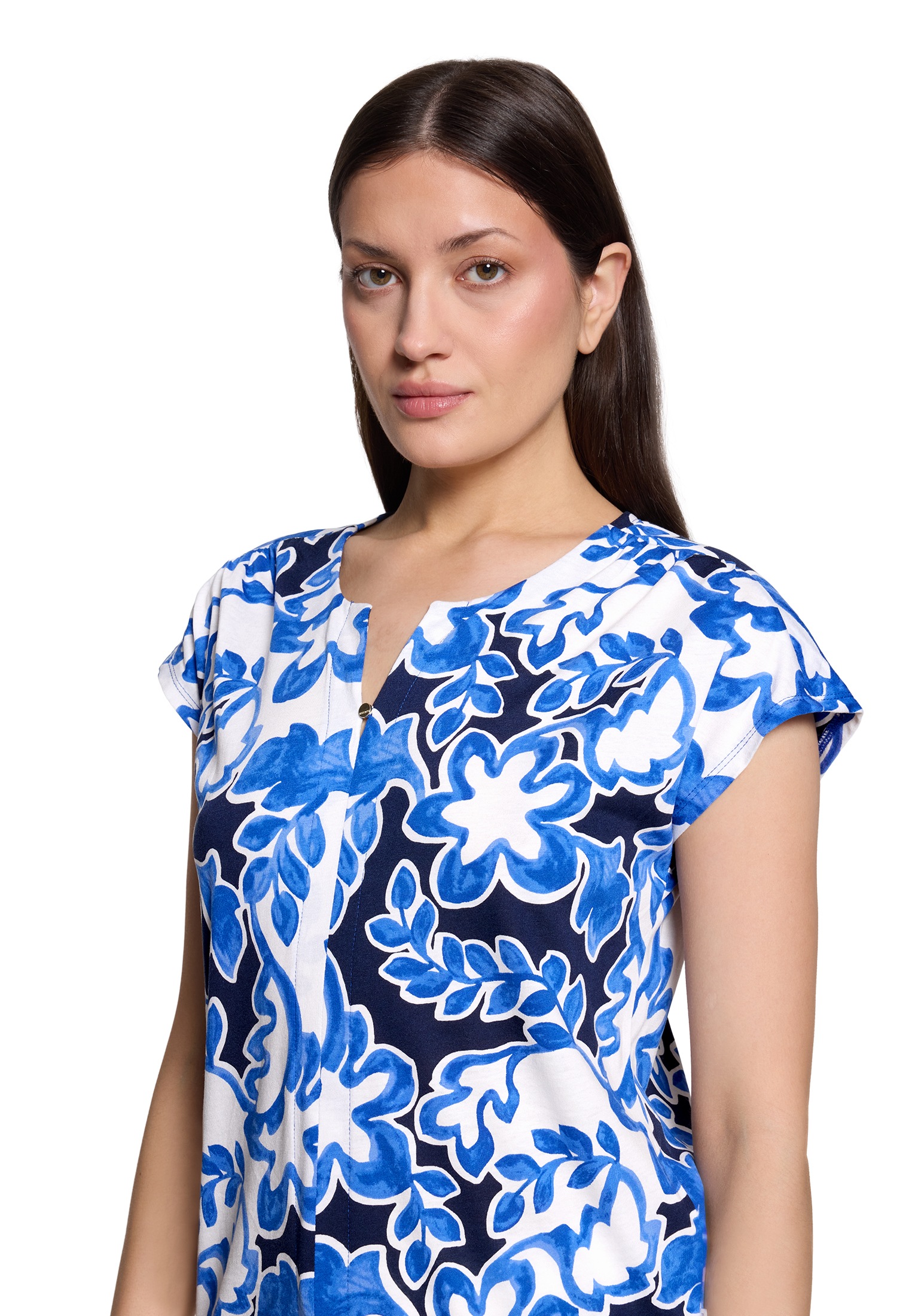 Betty&Co Kurzarmshirt »Damen mit Gummizug« 1