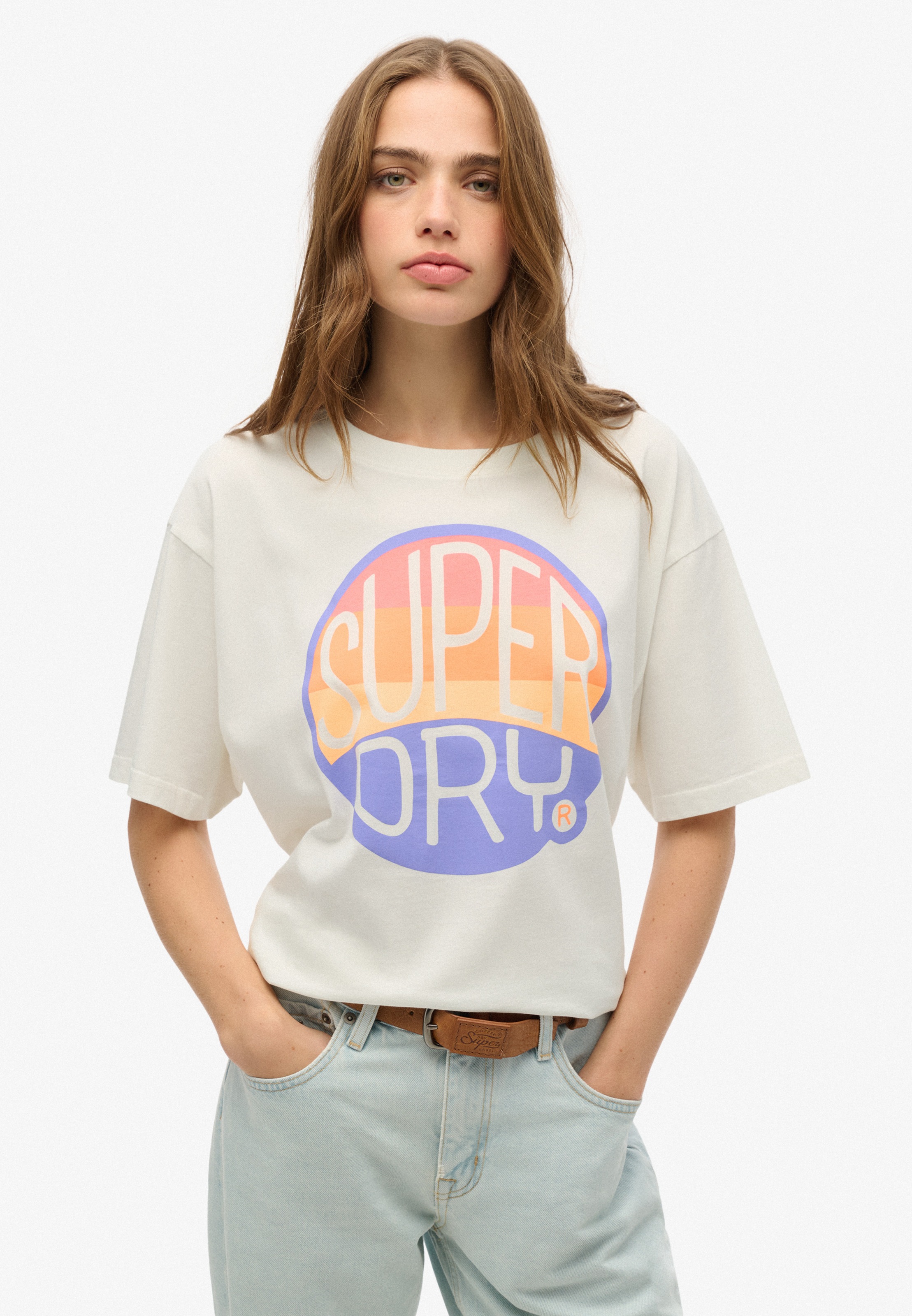 Superdry "SU-NEON RAINBOW OVERSIZED TEE"