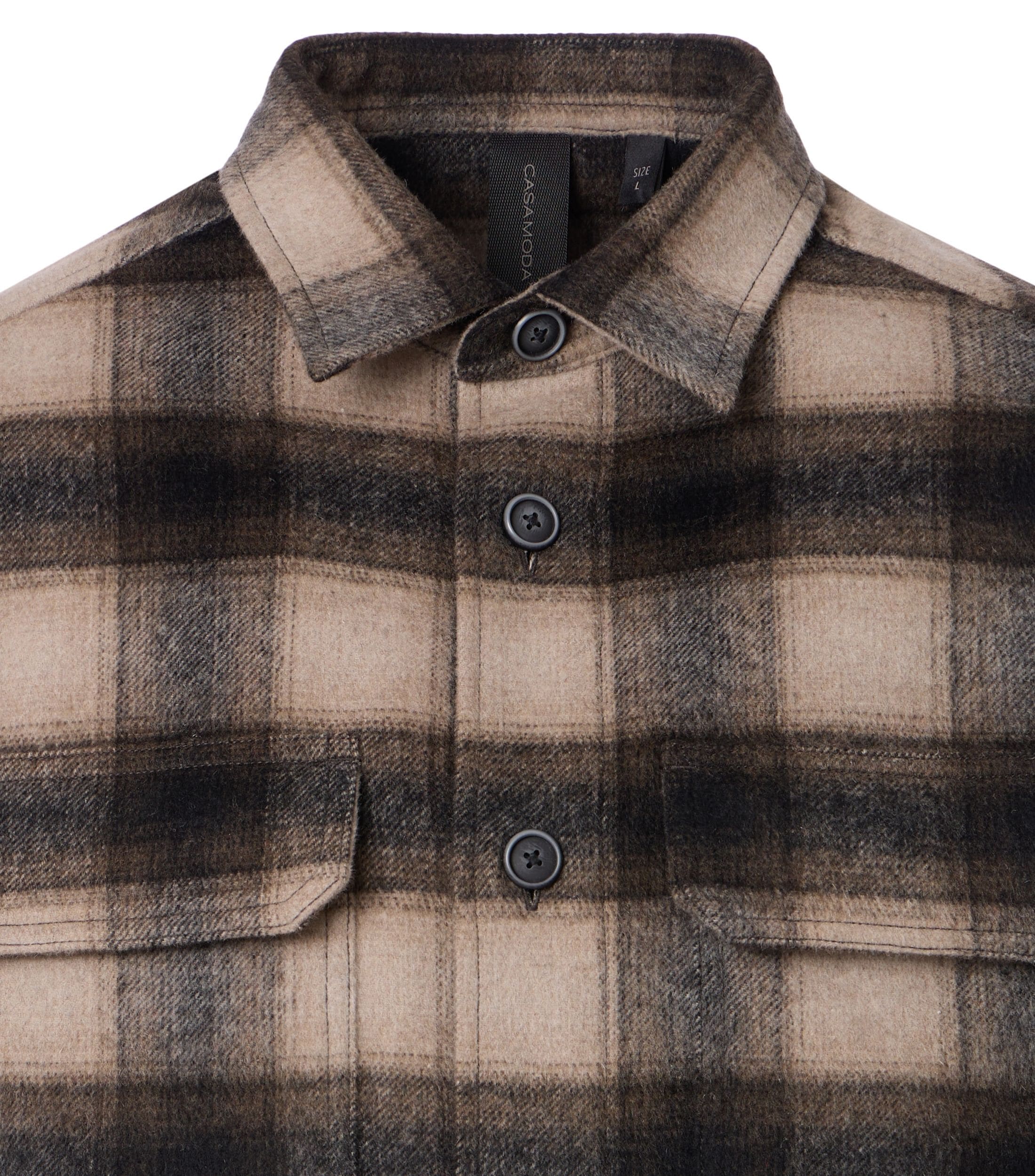 CASAMODA Langarmhemd »CASAMODA Hemdjacke kariert«