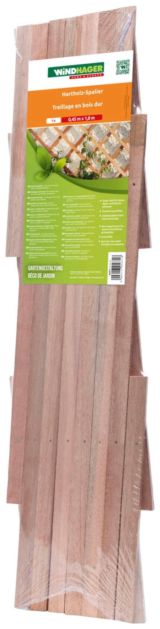 Sichtschutzelement, Holzspalier aus unbehandeltem Holz, L: 1,8 m