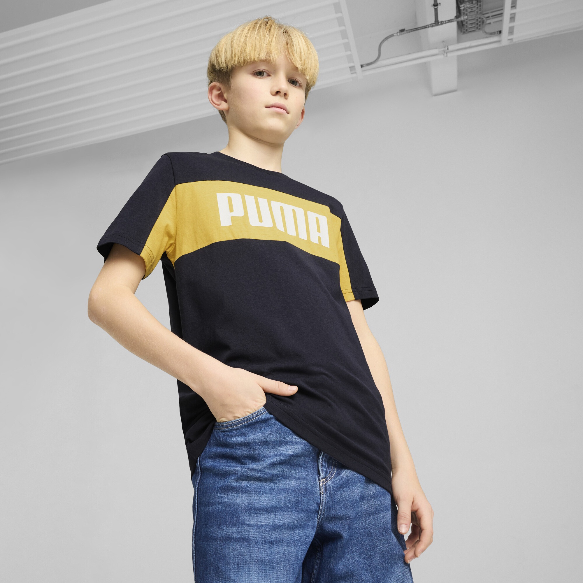PUMA T-Shirt »Essentials Block T-Shirt Jungen«