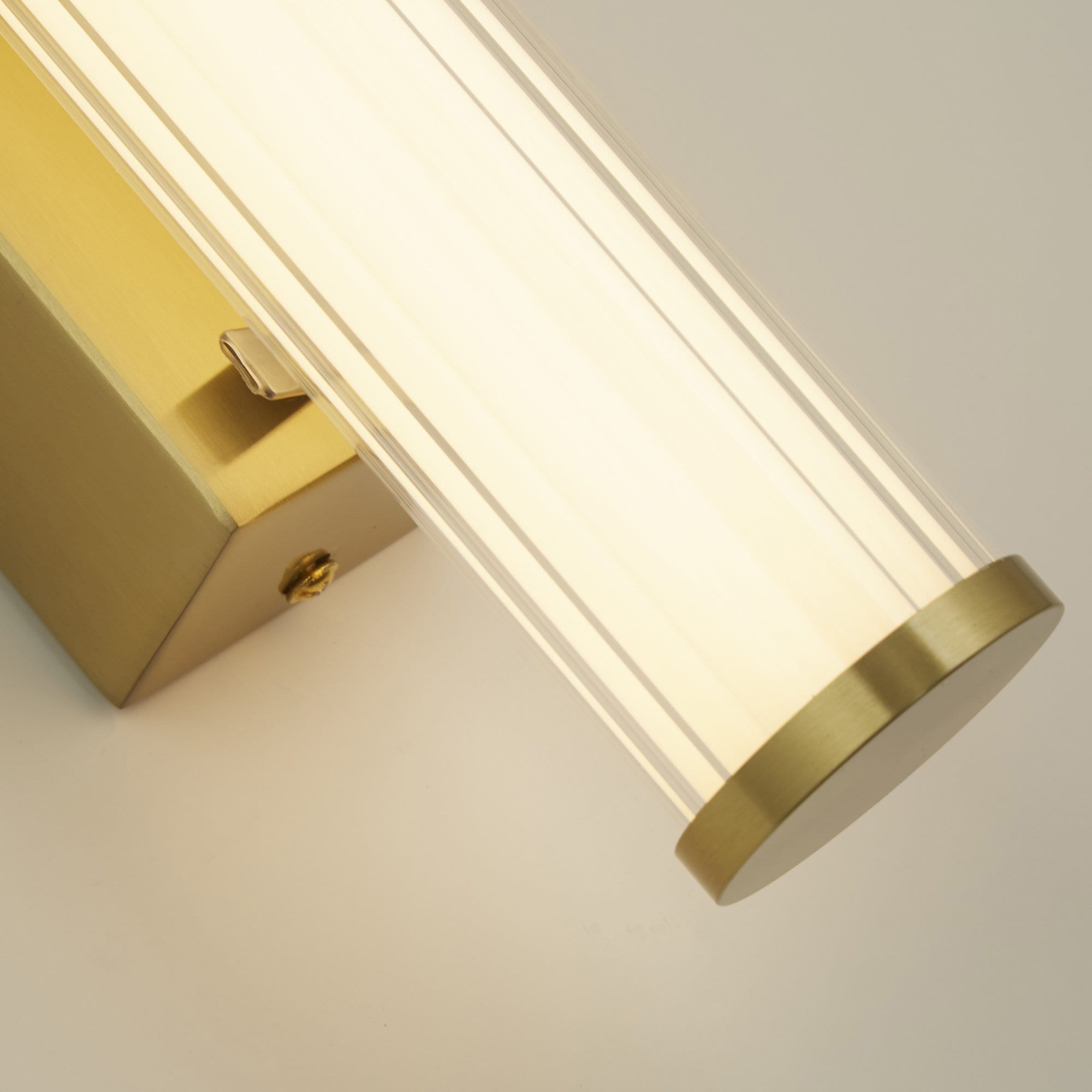 Searchlight Wandleuchte »Clamp-Wandleuchte - Goldenes Metall« LED-Modul 1 Stk.