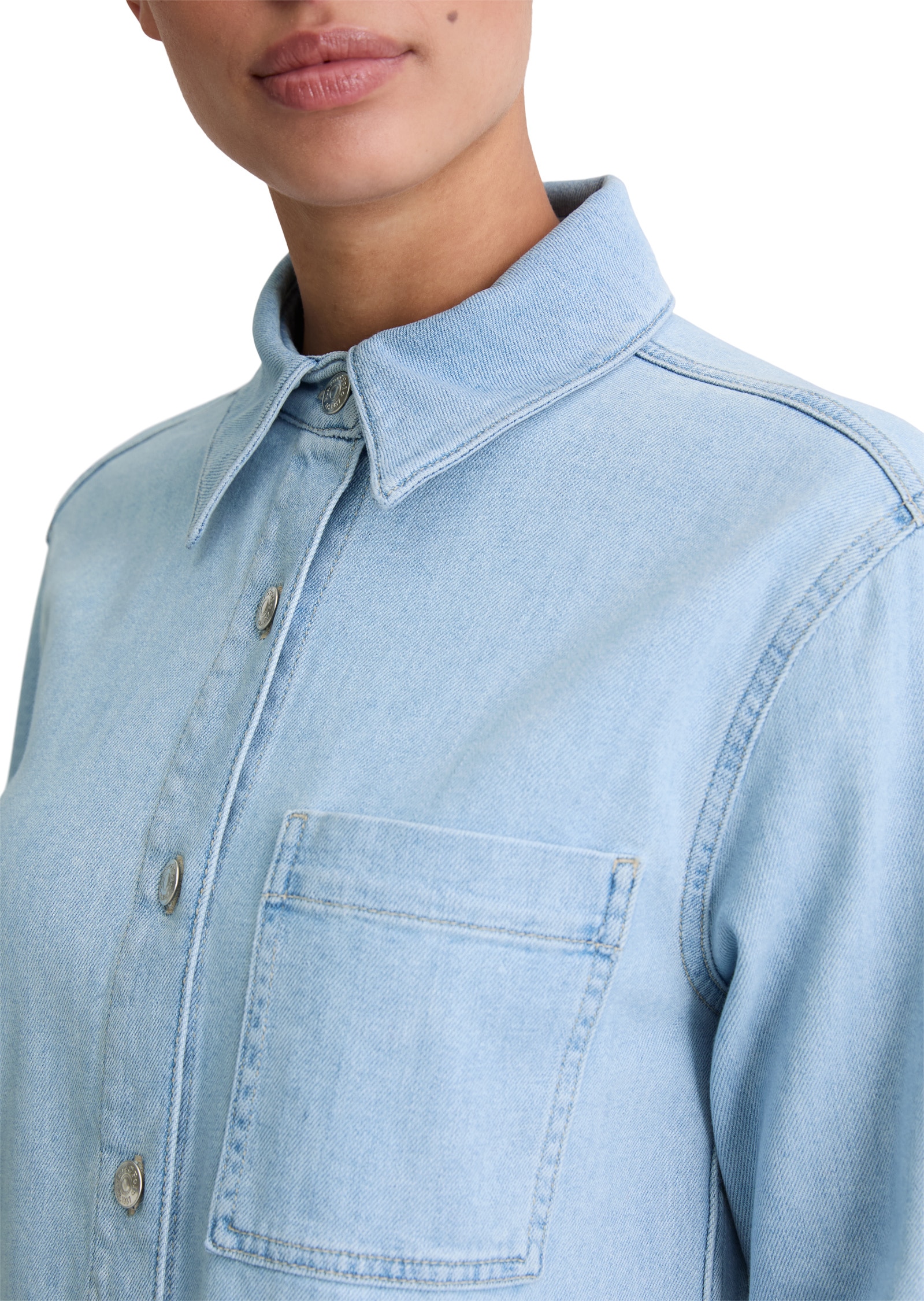 Marc O'Polo Jeansbluse »aus Organic-Cotton-Mix-Stretch«