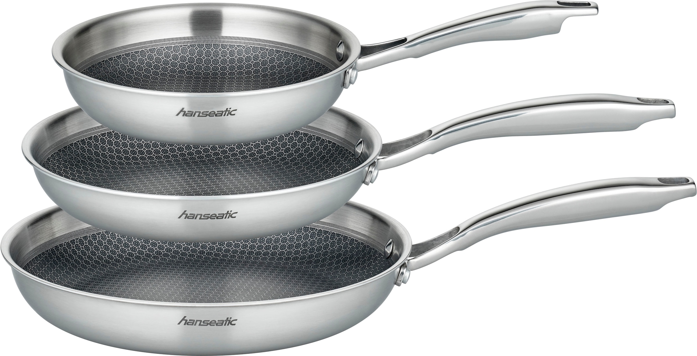 Hanseatic Pfannen-Set "hanseatic" Edelstahl Set, je 1x Pfanne Ø 20 cm - 1,2 günstig online kaufen