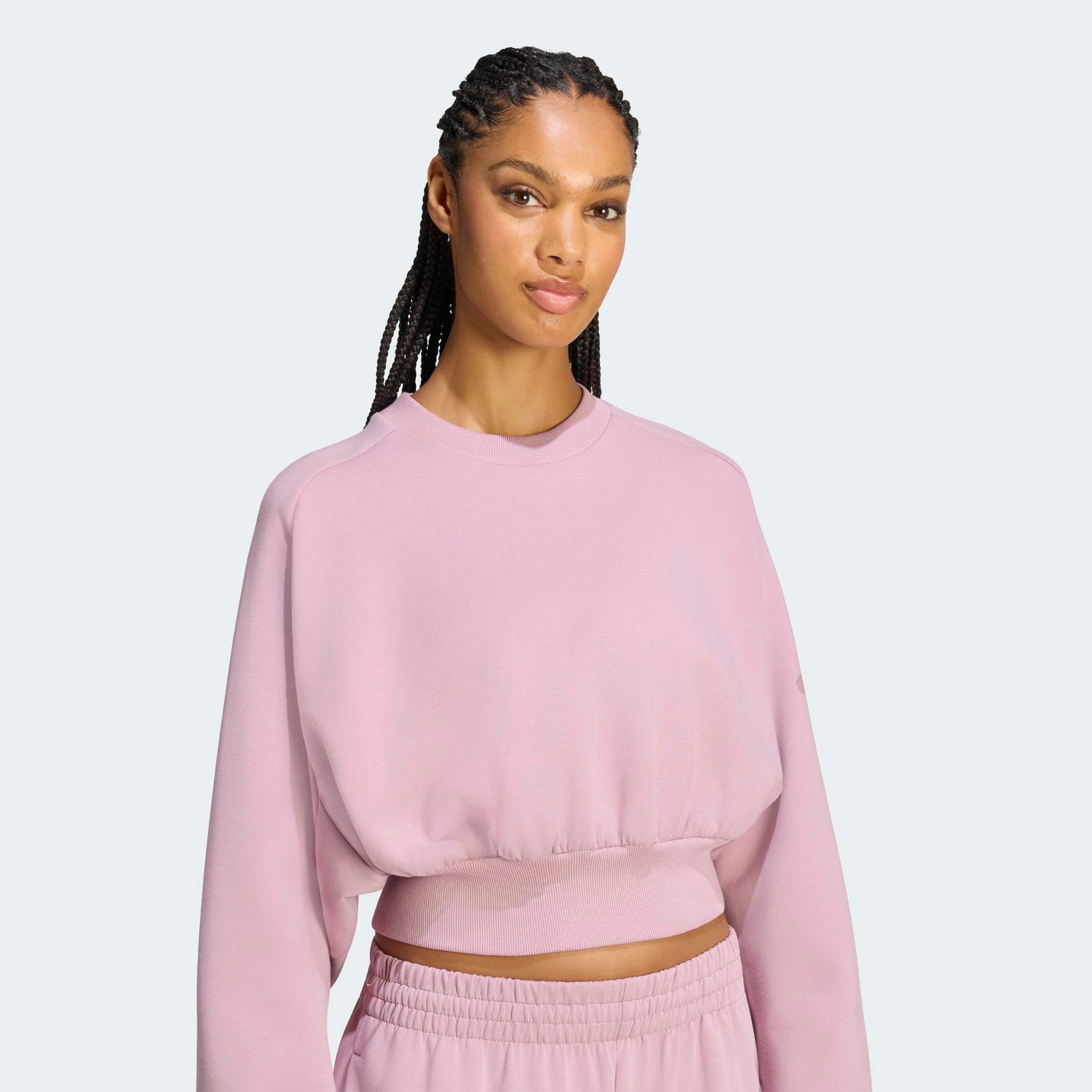 adidas Sportswear Sweatshirt »W ALL SZN SL SW«, mit angesetztem Bündchen, aus weichem, leichtem Material
