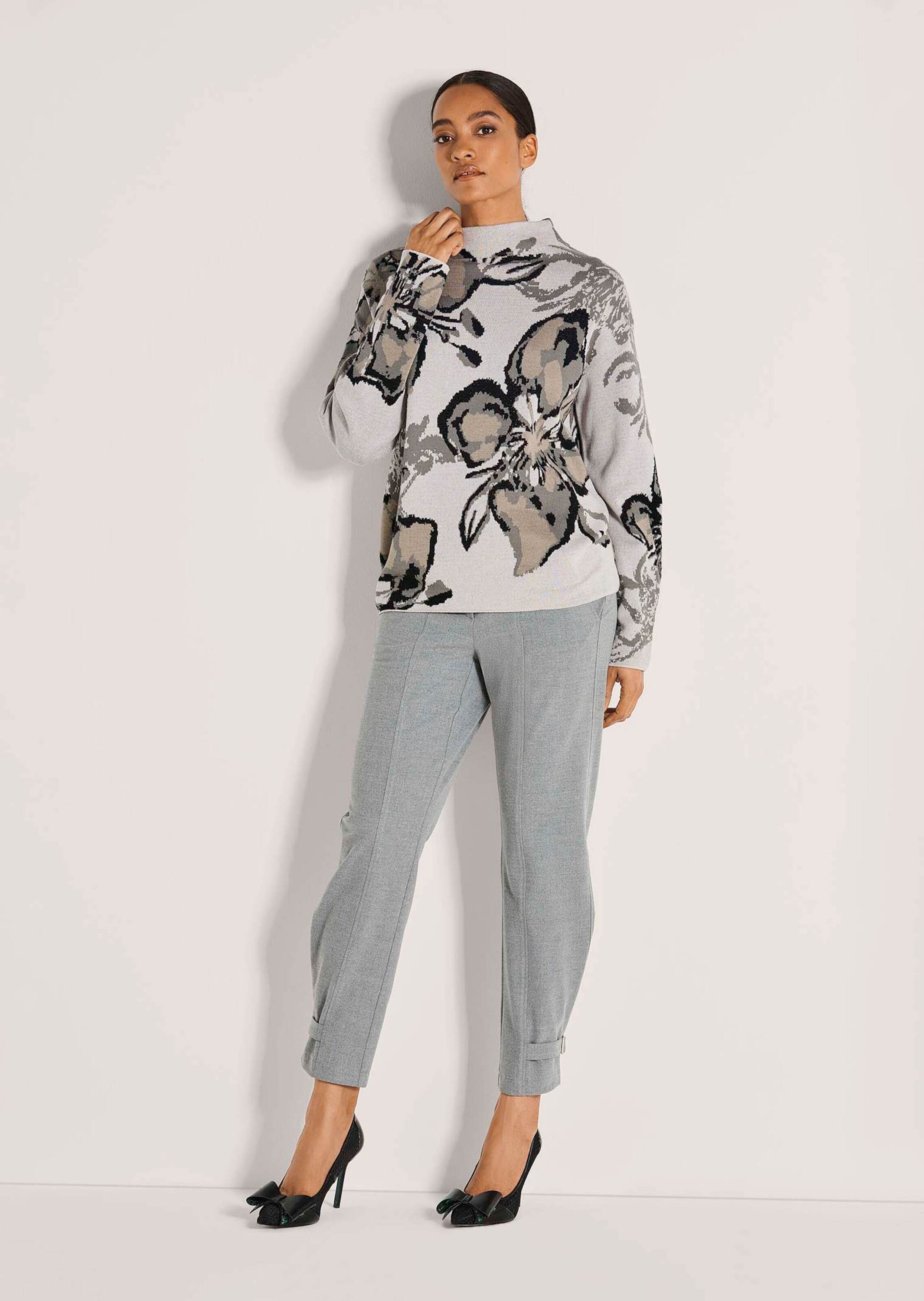 MADELEINE Langarmshirt »Sweatshirt Langarm Pullover mit floralem Muster«