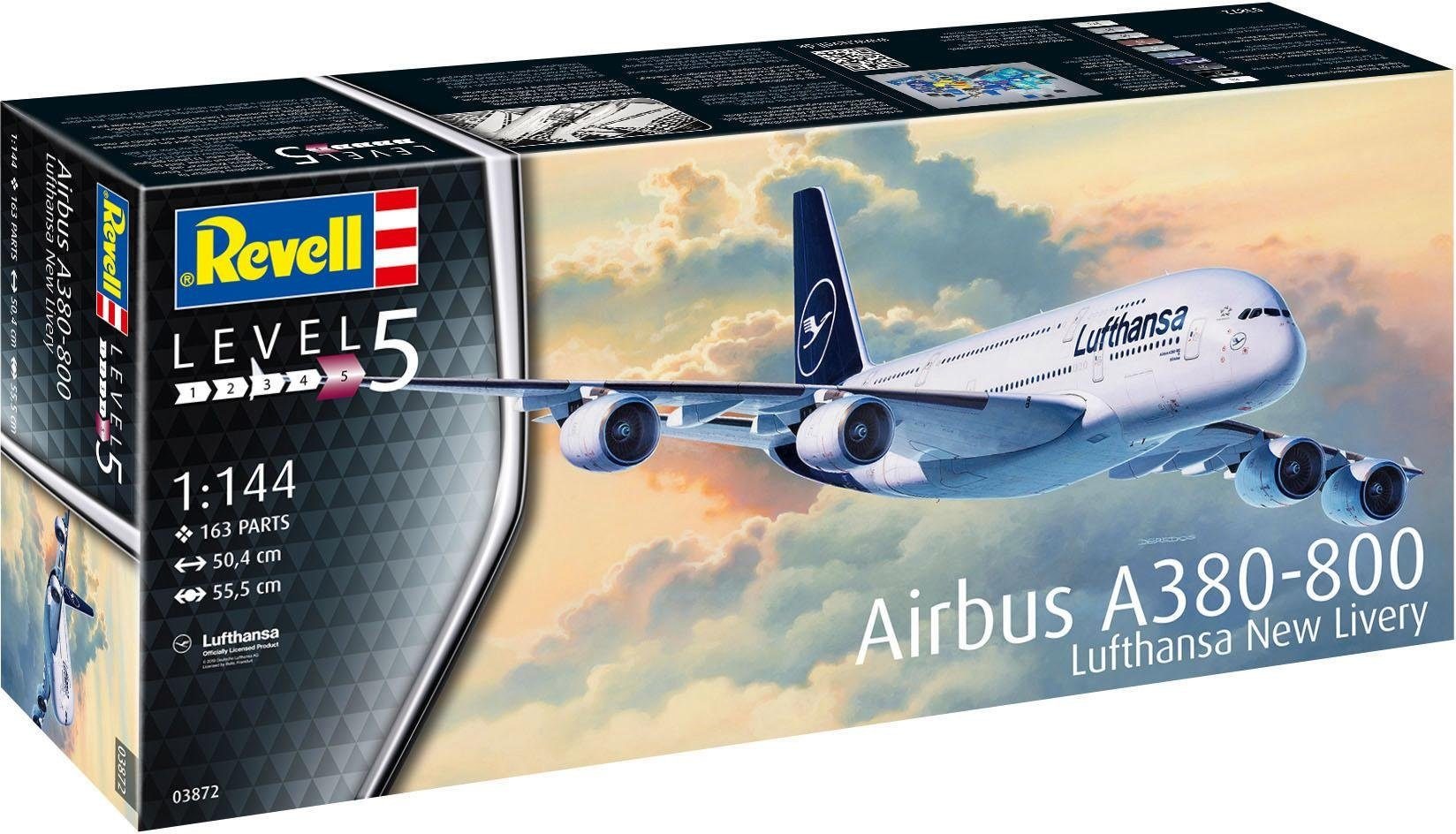 Revell® Modellbausatz »Airbus A380-800 Lufthansa - New Livery«, 1:144, Made in Europe