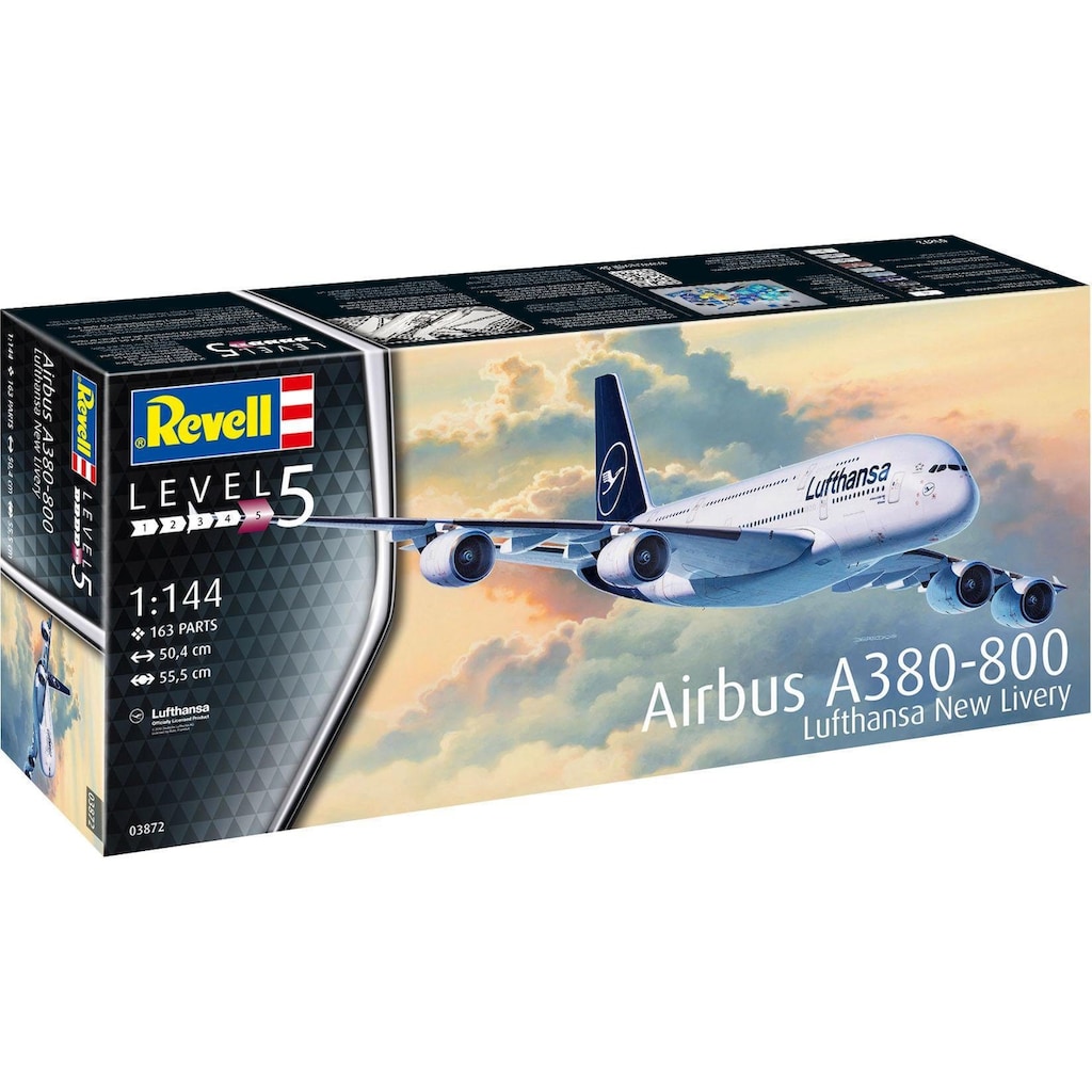 Revell® Modellbausatz »Airbus A380-800 Lufthansa - New Livery«, 1:144