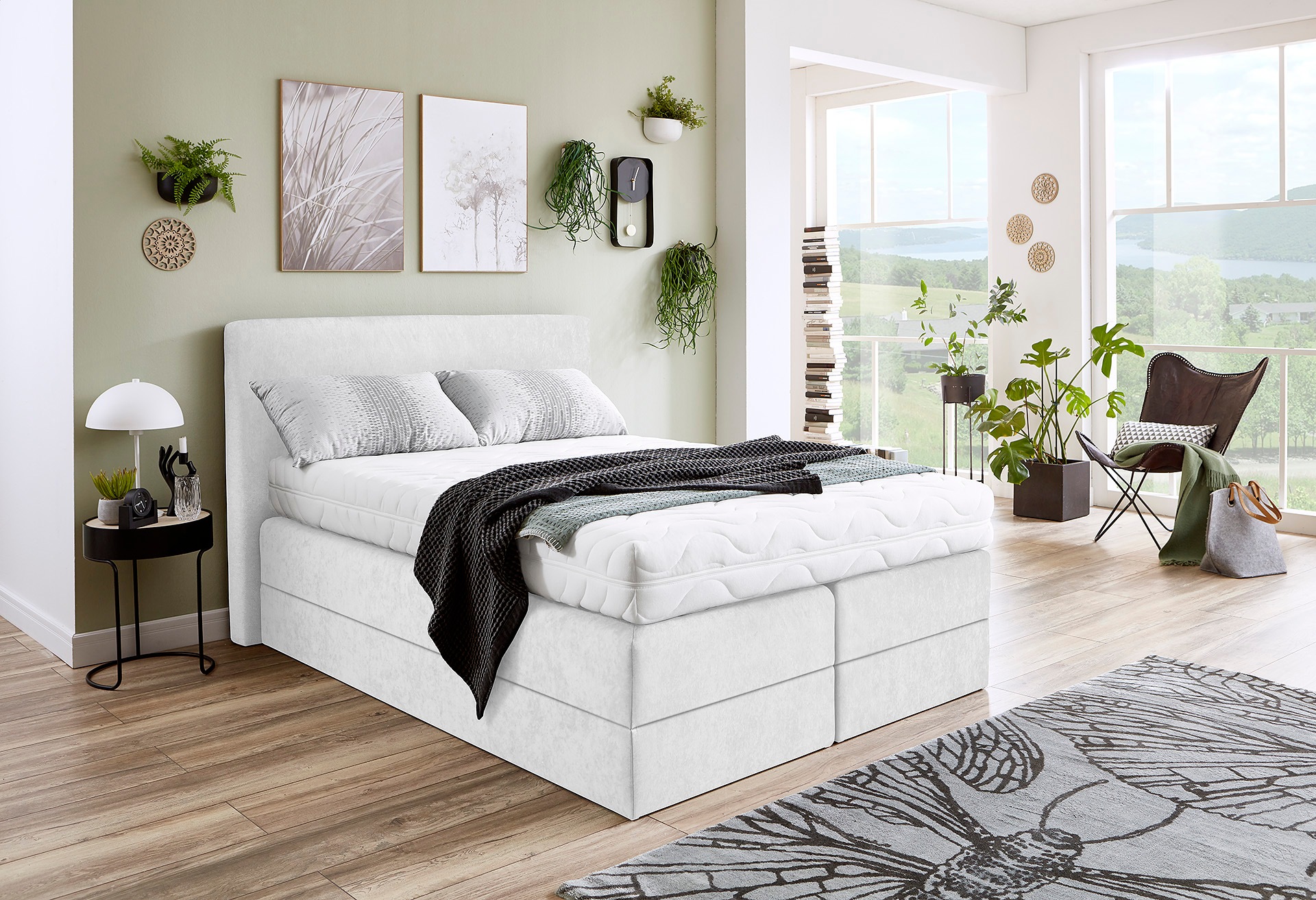 Westfalia Schlafkomfort Boxspringbett wahlweise mit Kaltschaum-Topper günstig online kaufen
