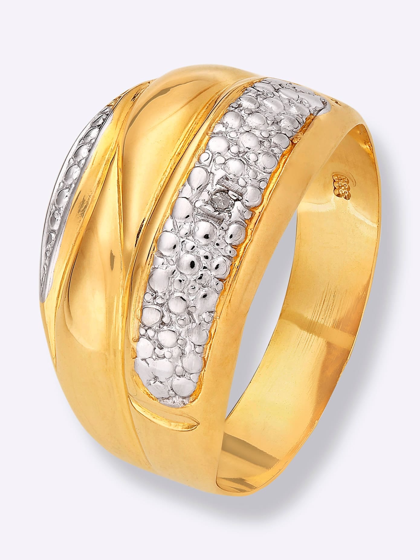 Fingerring LADY Gr. 21, gold (gelbgold 375), Fingerringe, Damen, 21, Gold Metall, Gold, Metall, Fingerring 9