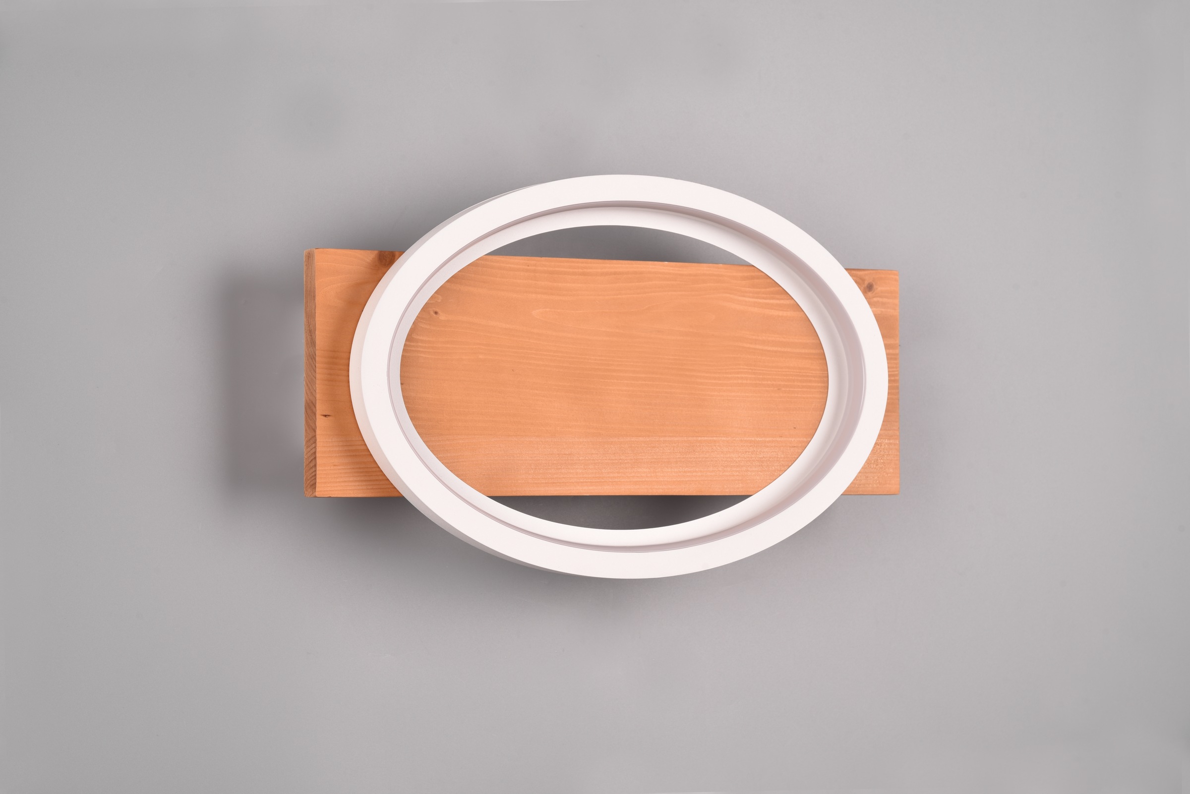 TRIO Leuchten LED Wandleuchte »BARCA, Wand- oder Deckenleuchte LED 16W 1800Lumen warmweiß 3000K« LED-Board 1 Stk. Warmweiß per Wandschalter dimmbar in 3 Stufen, Wandlampe mit Holz-Element