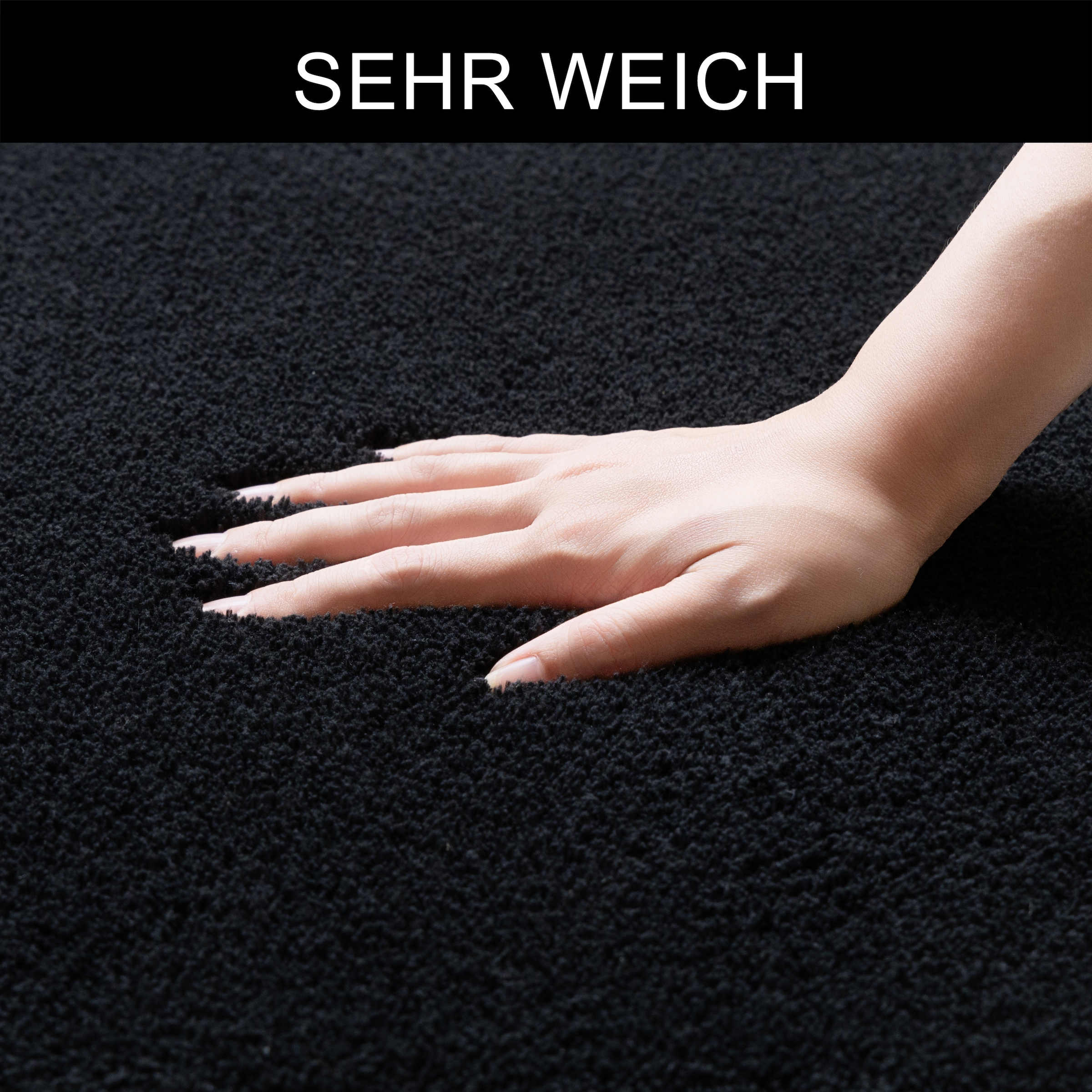 OTTO home Badematte »Cali, Badvorleger, Badezimmer Teppich, Duschvorleger« Höhe 10 mm rutschhemmend beschichtet fußbodenheizungsgeeignet | schnell trocknend weich, Uni Farben, auch als Teppich erhältlich