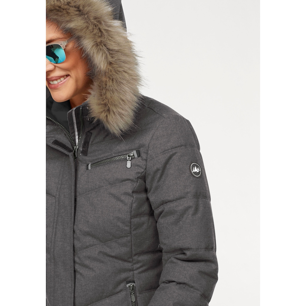 Polarino Steppjacke, mit Kapuze