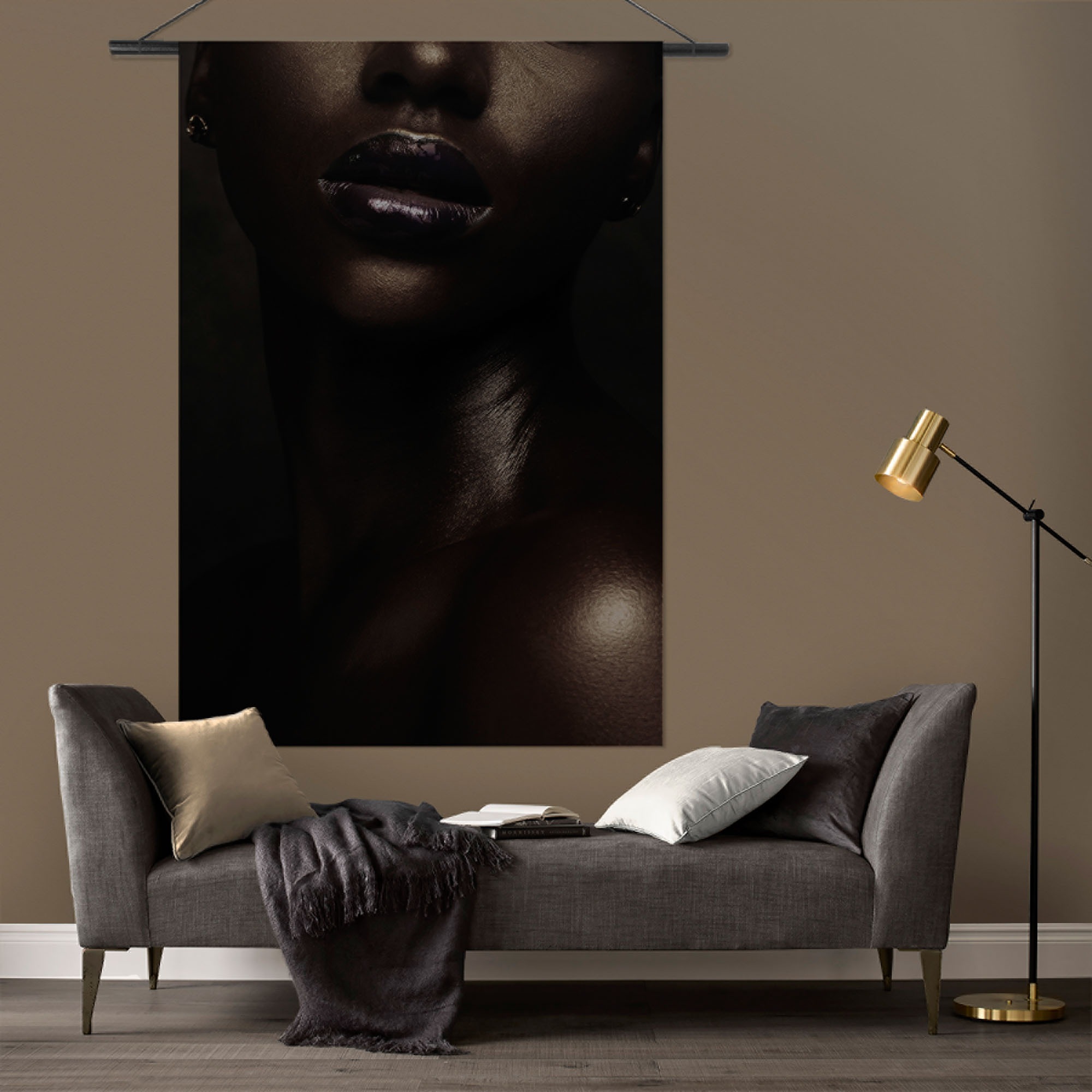 Art for the home Wandbild »Elegante Frau«, (1 St.), Wandteppich XL