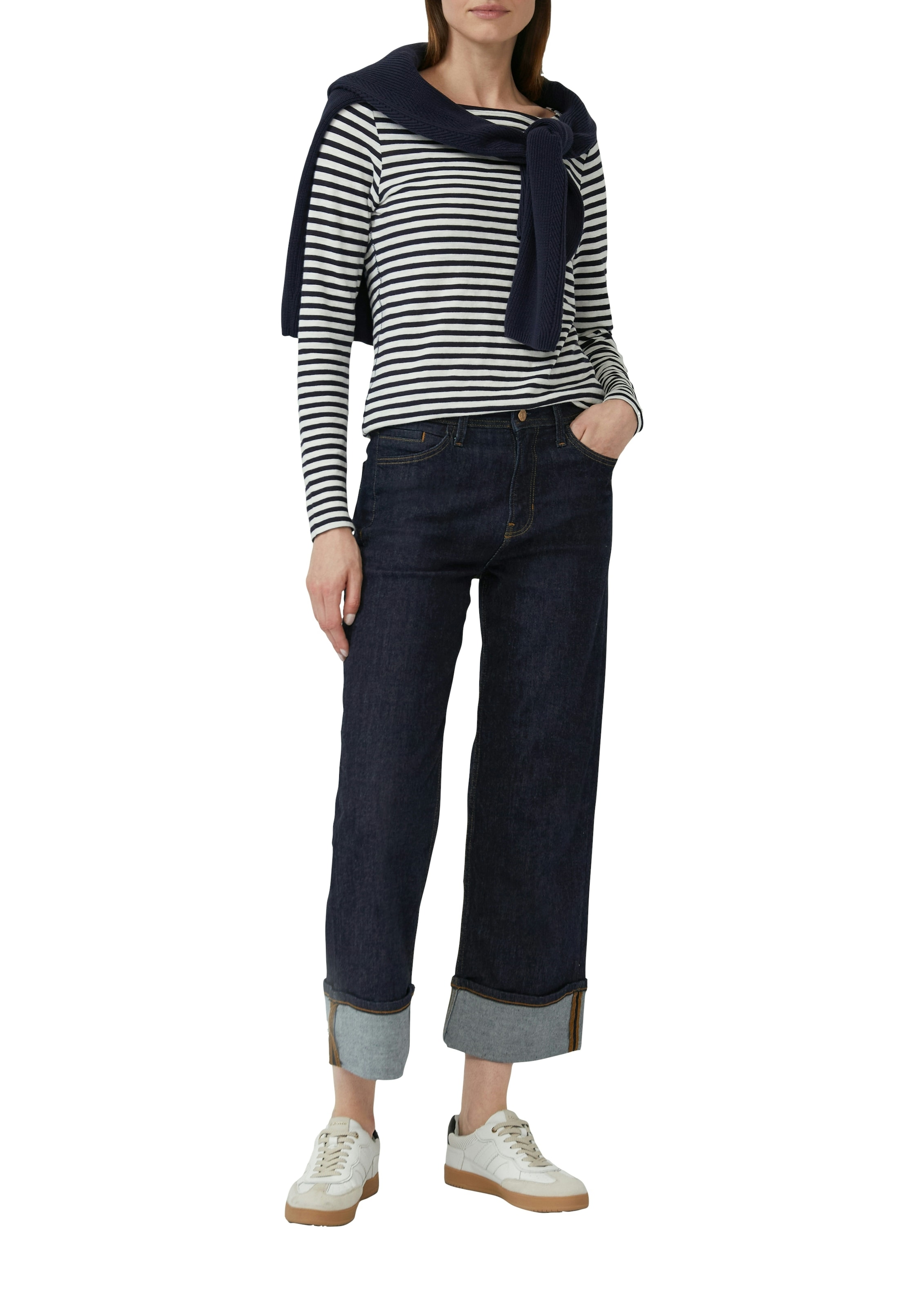 s.Oliver Langarmshirt mit Streifen Muster