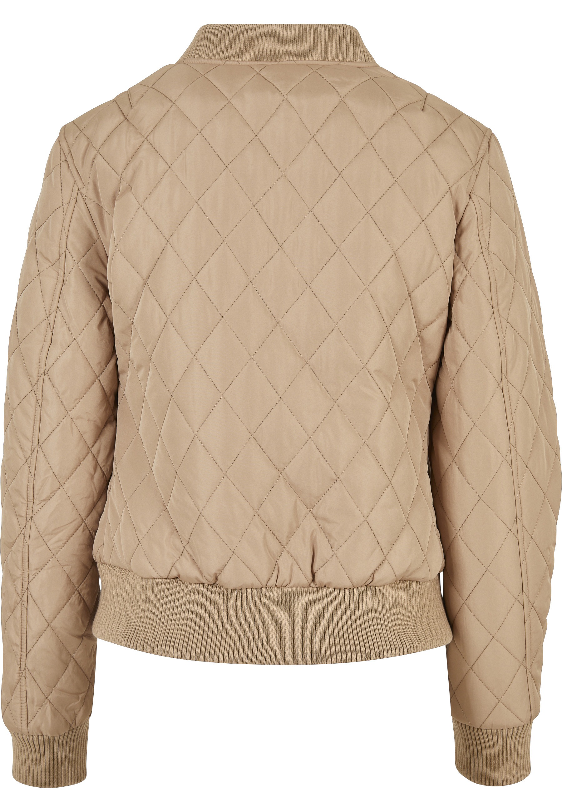 URBAN CLASSICS Langmantel »Urban Classics Damen Ladies Diamond Quilt Nylon Jacket«