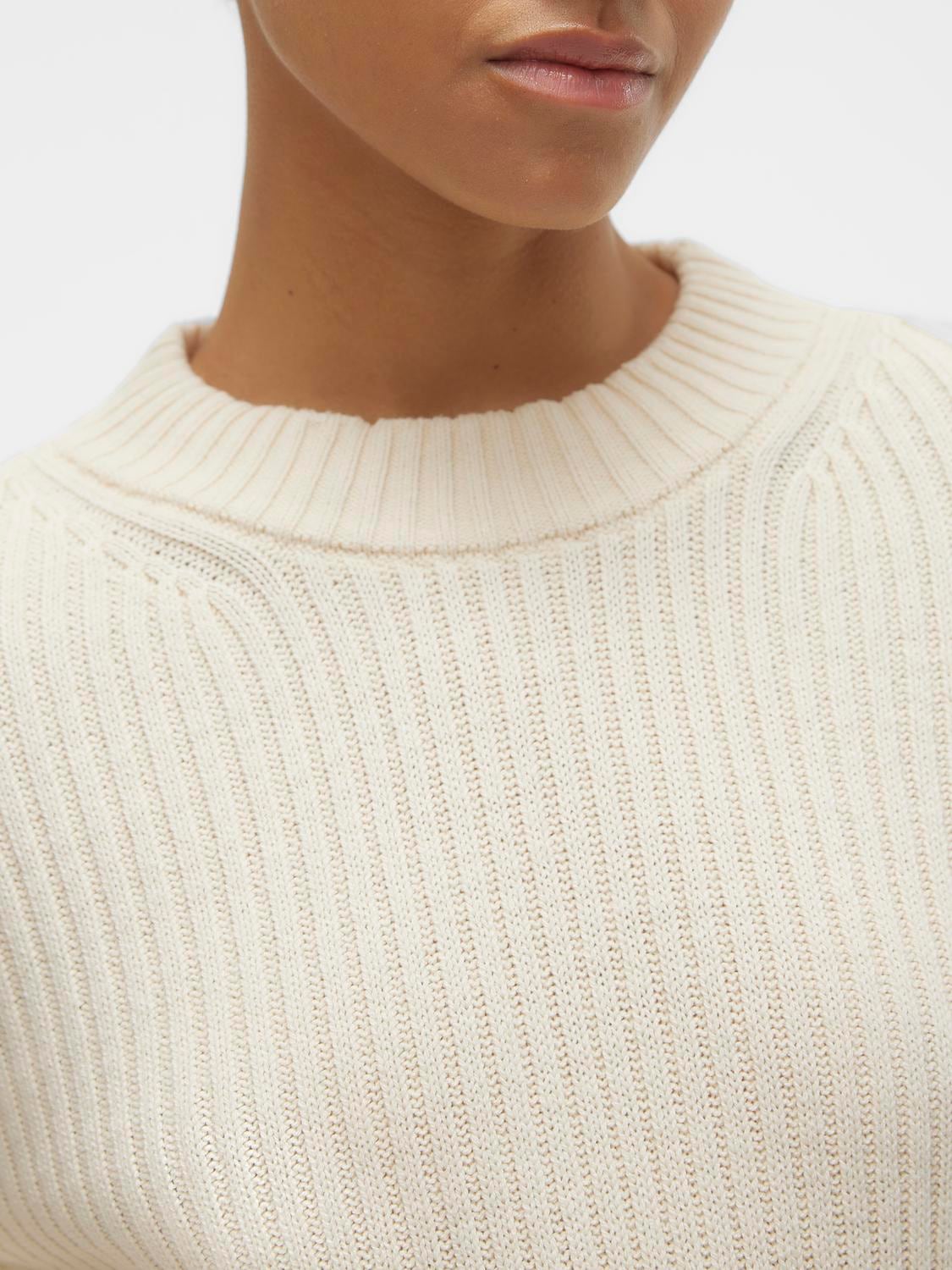 Vero Moda Rundhalspullover »VMHILDE LS O-NECK SHORT PULLOVER NOOS«