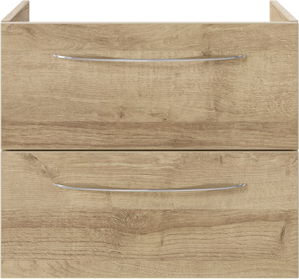 Saphir Waschtisch »Serie 4035 Keramik-Aufsatzbecken mit Unterschrank, 118 cm breit«, Waschplatz, 4 Schubladen, 1 Tür, inkl. Türdämpfer, Griff Chrom Glanz