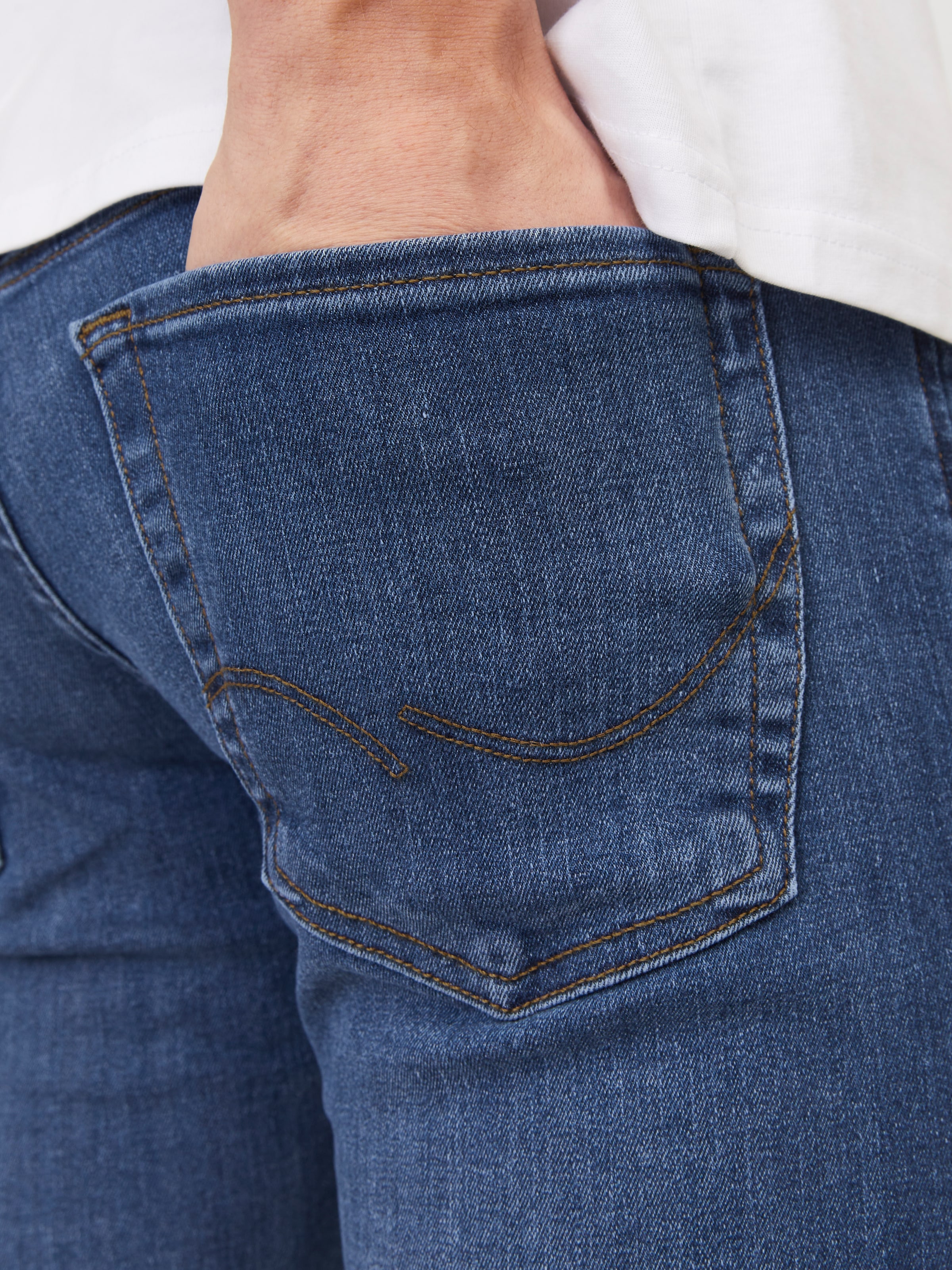 Jack & Jones »JJIGLENN  Slim-Fit mit Stretch und praktischer 5-Pocket-Form« mit Abriebeffekten