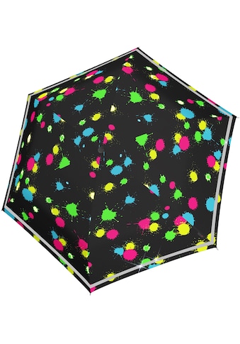 Taschenregenschirm »Rookie manual, bubble bust reflective«, für Kinder; mit...