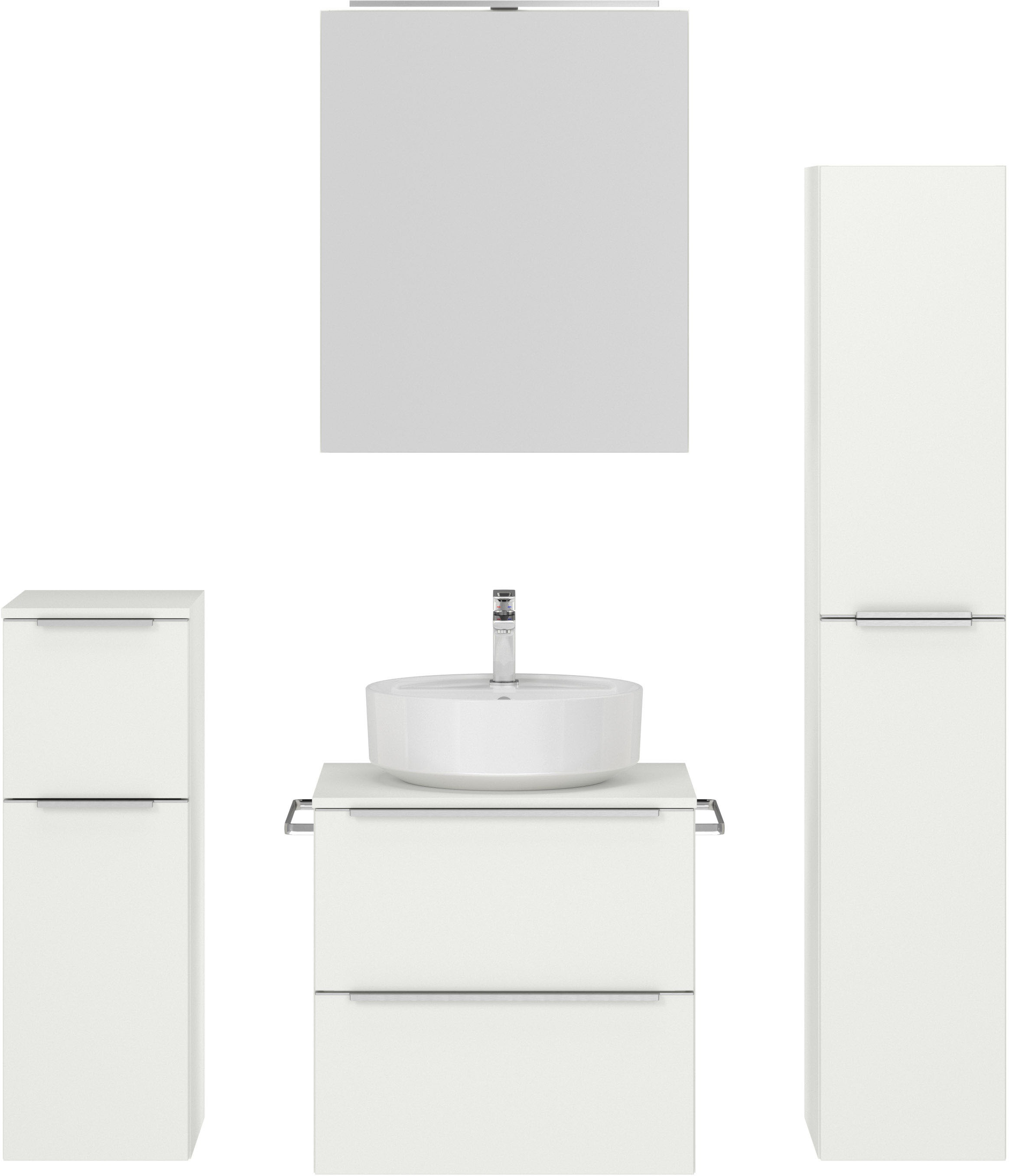 nobilia Badmöbel-Set "Alvene" vormontiert, mit Soft-Close, 4 Stk. tlg. günstig online kaufen