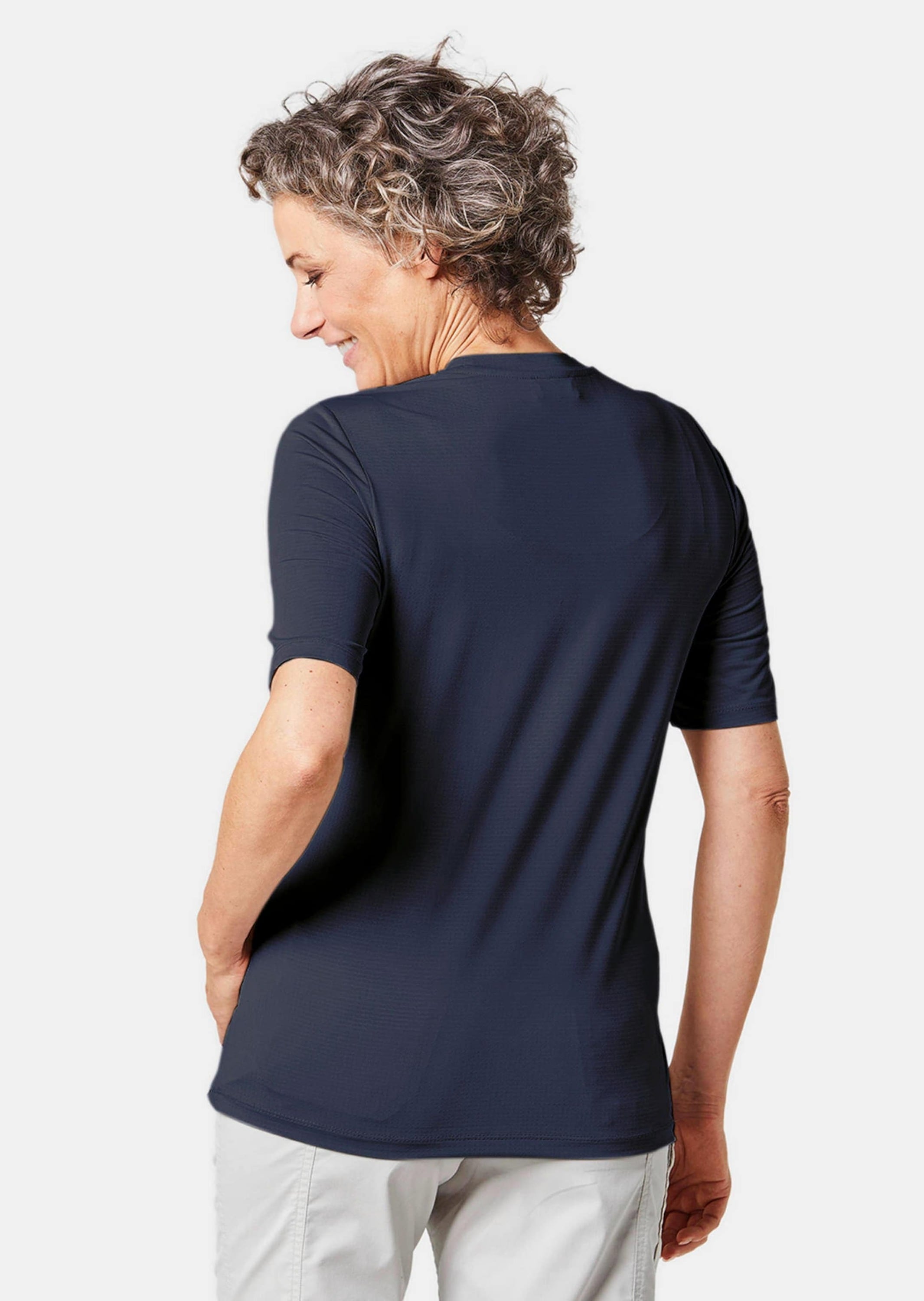 GOLDNER Kurzarmshirt »Sport-Shirt mit Reflektoren«
