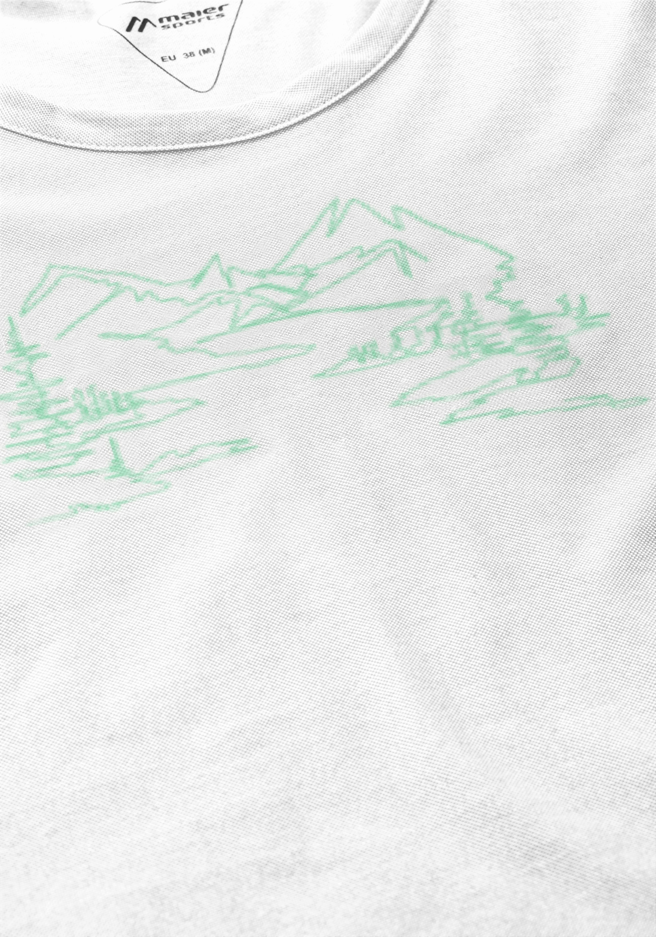 Maier Sports T-Shirt »Thuja W«, Damen Funktionsshirt, Freizeitshirt mit Aufdruck, Regular Fit