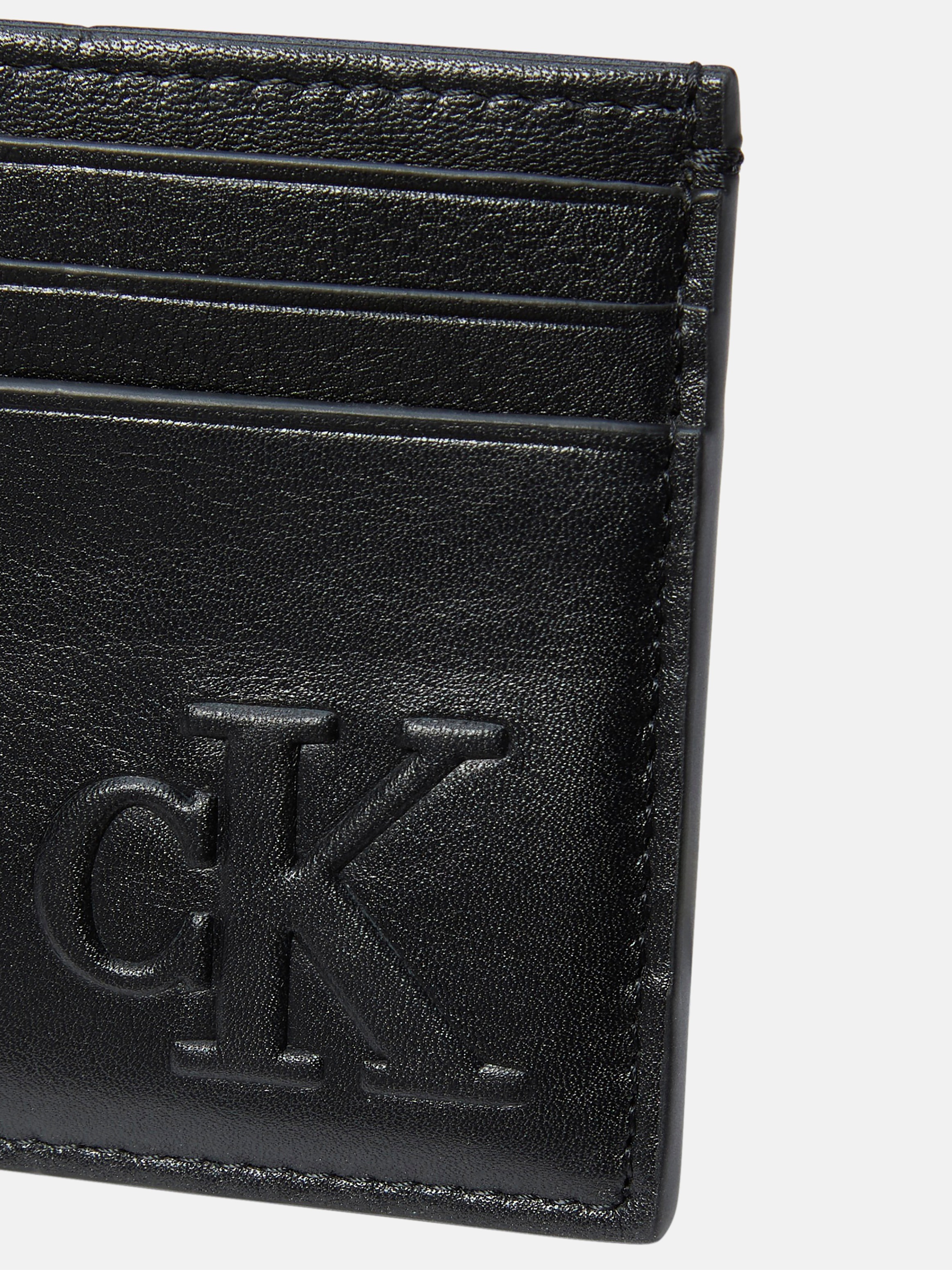 Calvin Klein Jeans Kartenetui »SCULPTED IMPRESSION CARD CASE«, "Mini"-Geldbörse, Kartenhalter mit CK-Logo