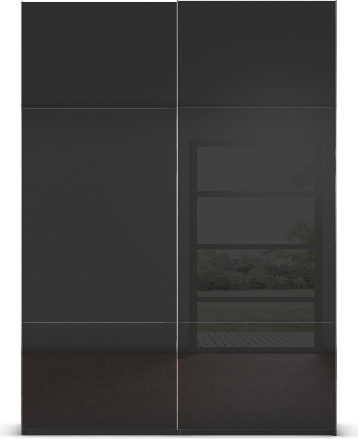 rauch Schwebetürenschrank »Kleiderschrank Schrank Garderobe Schlafzimmerschrank CONTIDO«, (in 3 verschiedenen Ausstattungen BASIC/CLASSIC/PREMIUM), aus hochwertigem Material in 6 Breiten 2 Griff-Farben MADE IN GERMANY