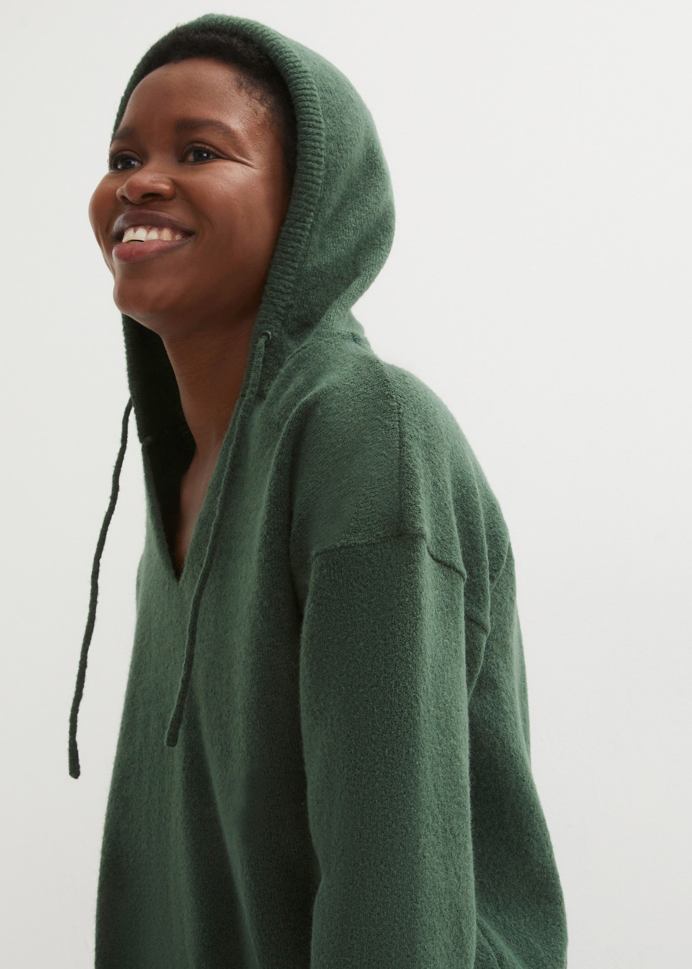 Thumbnail - bonprix Strickpullover mit Kapuze, Langarm, für Frühling und Sommer, lässige Passform