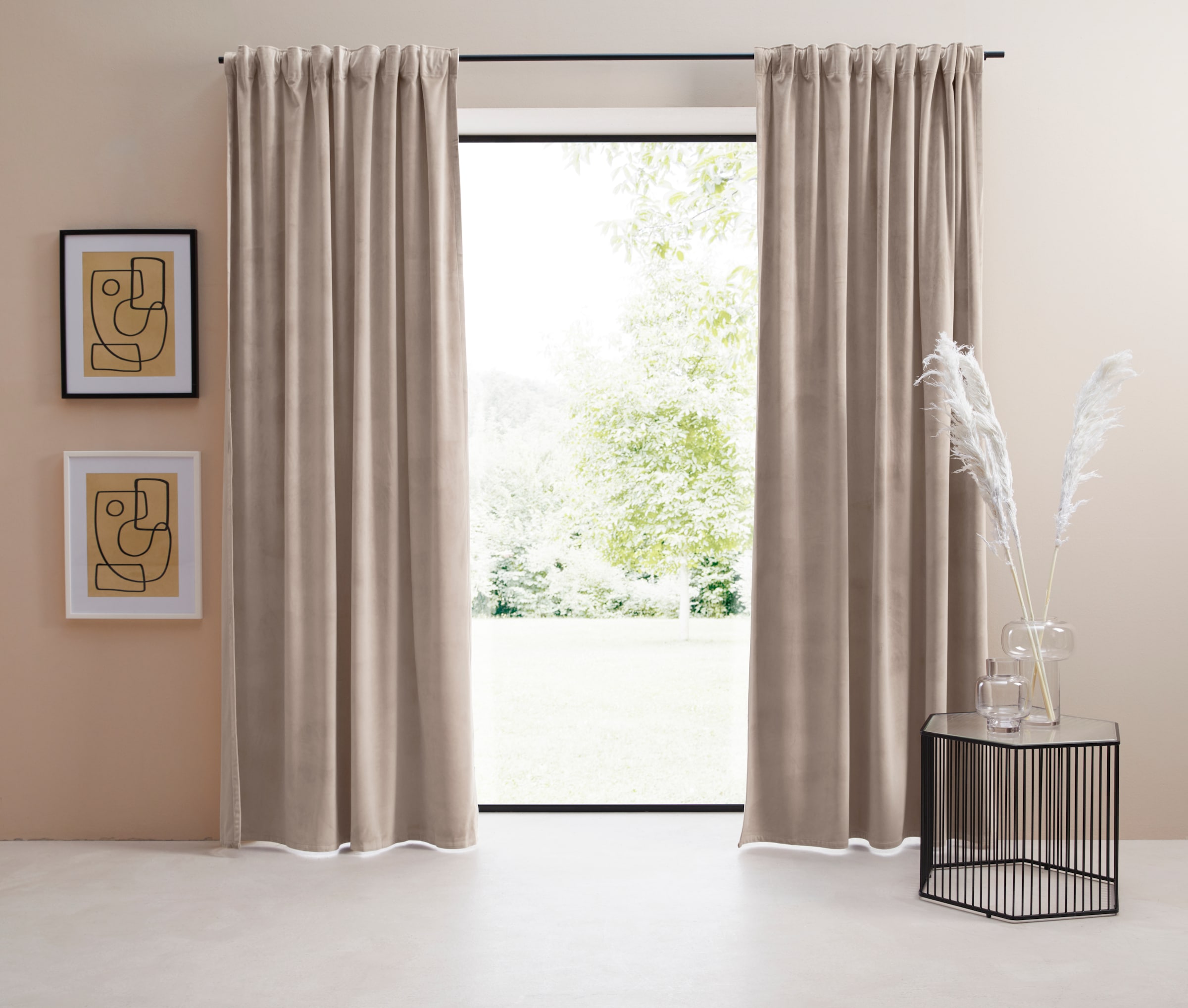 LeGer Home by Lena Gercke Gardine "LADINA" Multifunktionsband 1 Stk. tlg. blickdicht, gewebt, verschiedene Größen, Bestseller