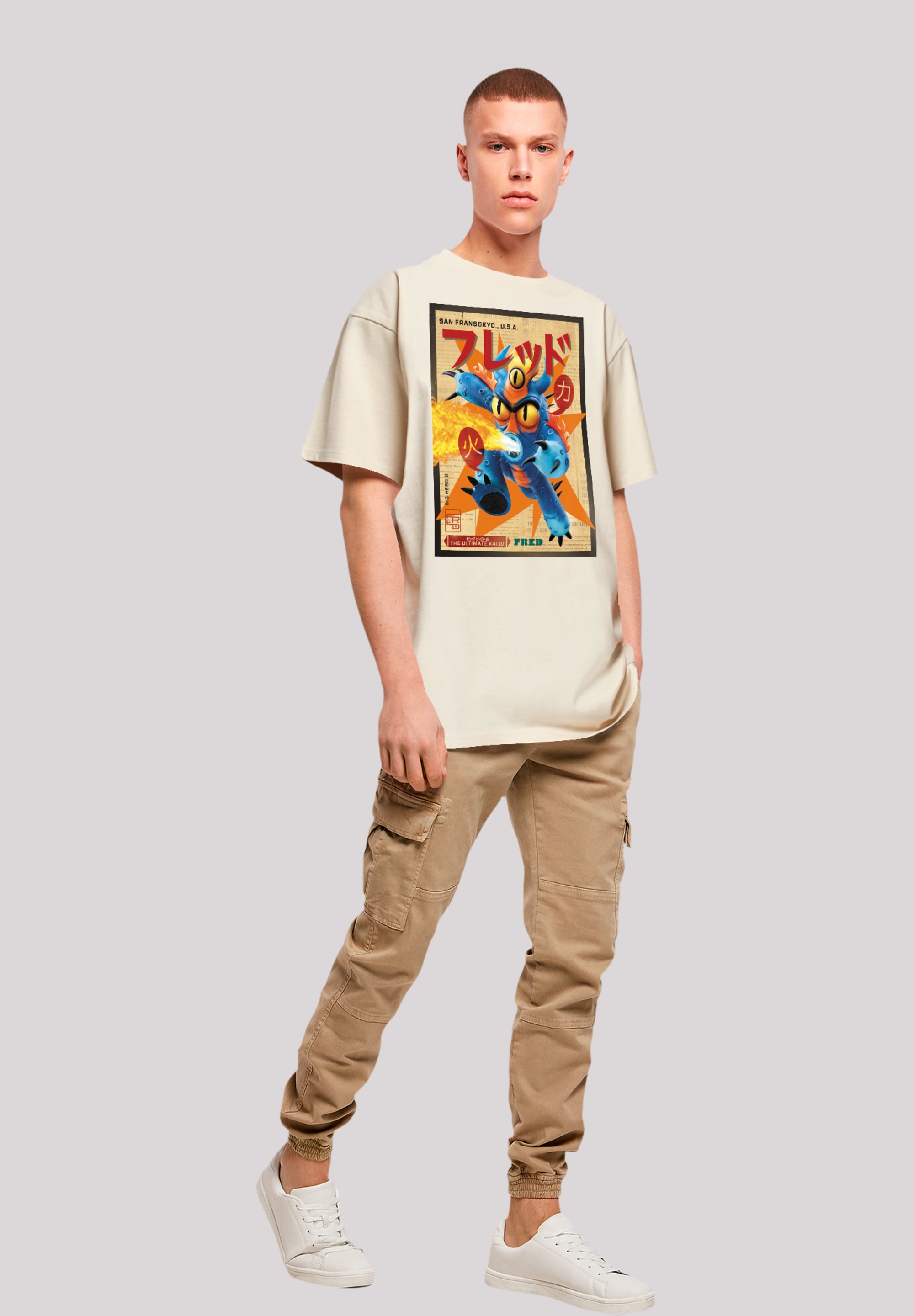 F4NT4STIC T-Shirt »Big Hero 6 Fred Newspaper«, Premium Qualität