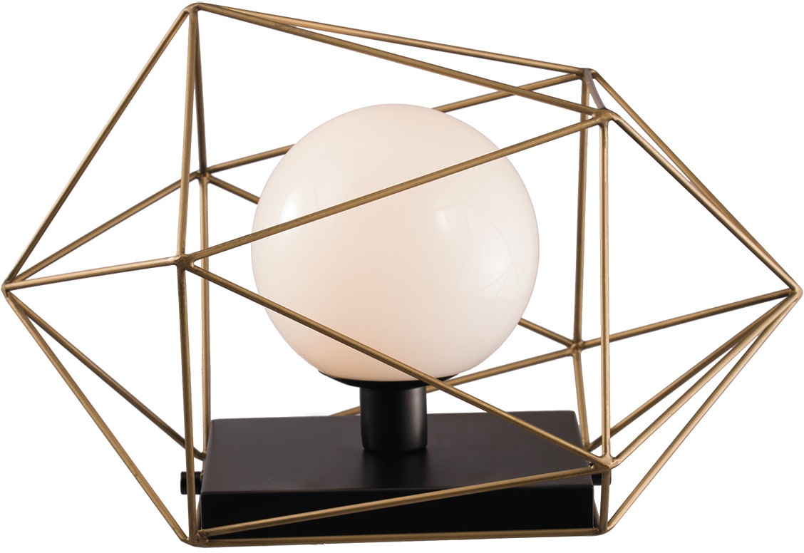 LUCE Design Tischleuchte I-ABRAXAS-L1 ORO, E27, 1 St.