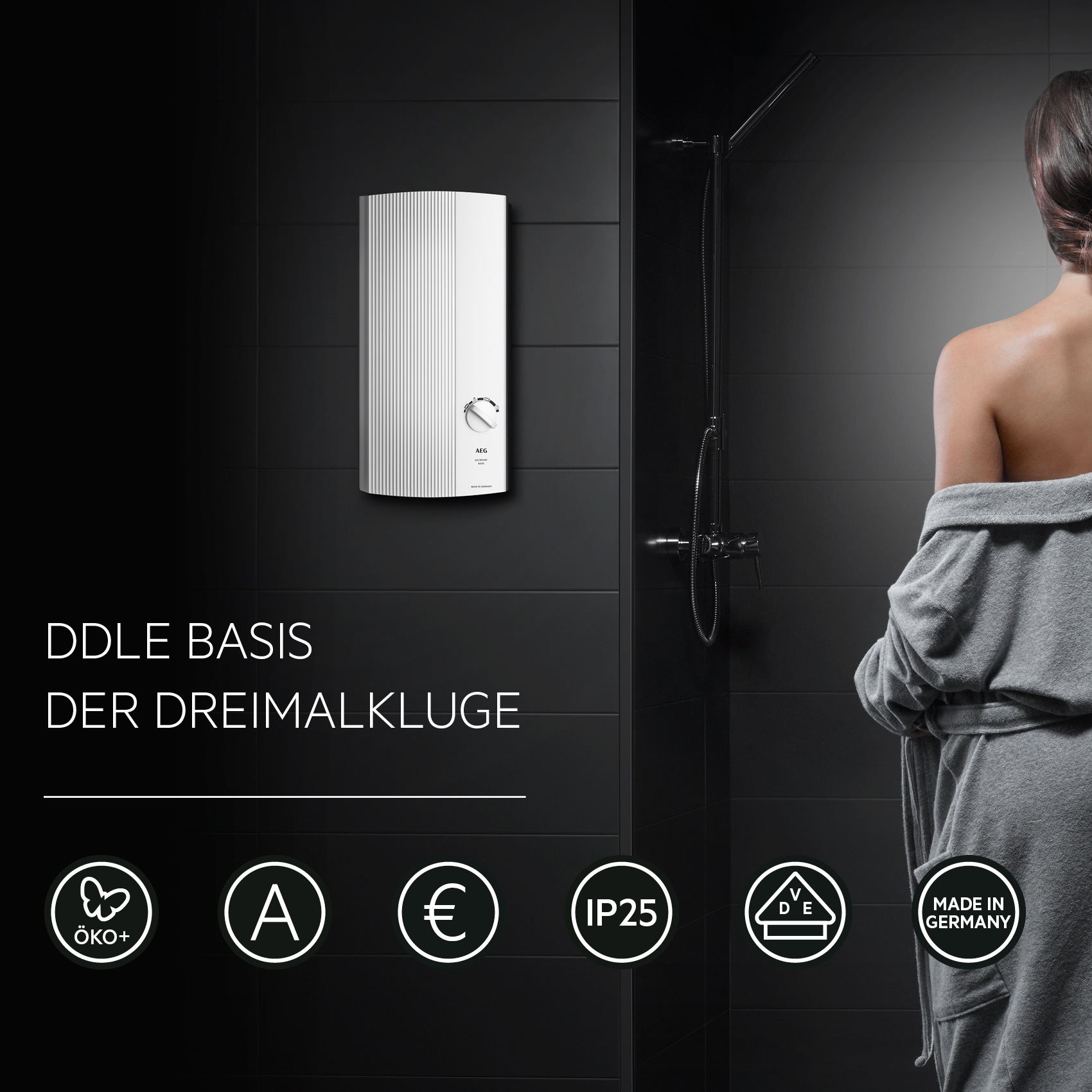 AEG Haustechnik Komfort-Durchlauferhitzer "DDLE Basis" 27 kW, stufenlose Te günstig online kaufen