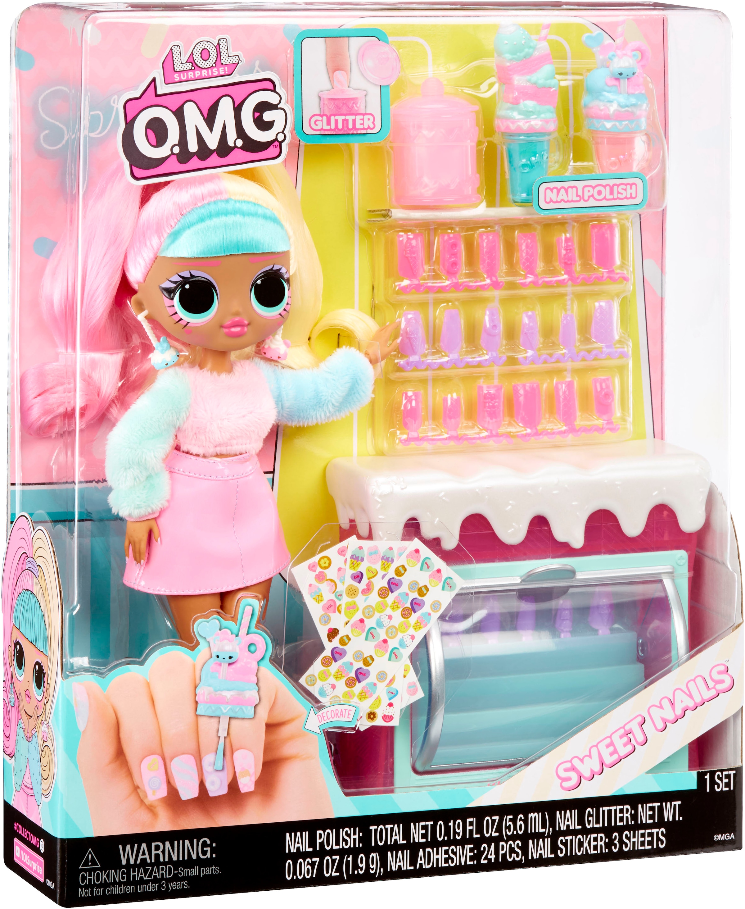 L.O.L. SURPRISE! Anziehpuppe »L.O.L. Surprise O.M.G. Sweet Nails - Candylicious«