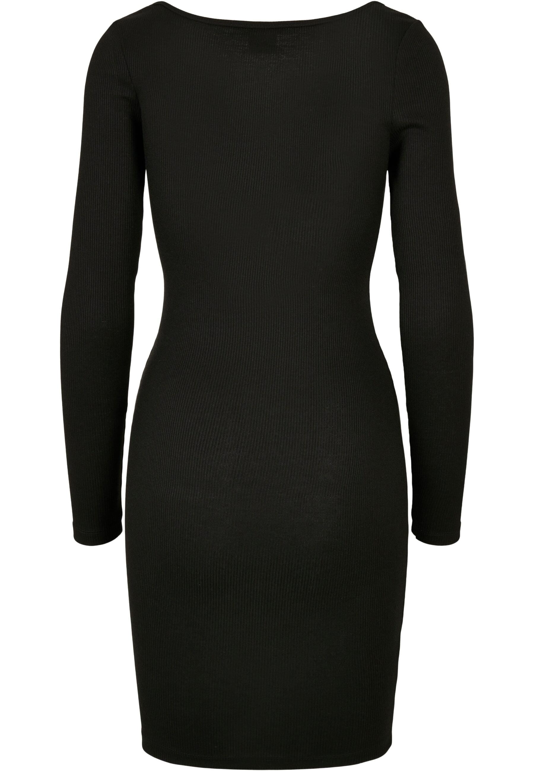 URBAN CLASSICS Shirtkleid »Urban Classics Damen Ladies Rib Squared Neckline Dress«, (1 tlg.)