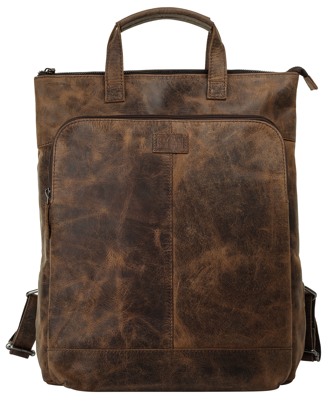 1100000002199 BAGAN, Damen, Gr. B/H/T: 40cm x 30cm x 6cm, onesize, braun, Leder, Rindsleder, Rucksäcke, echt Leder