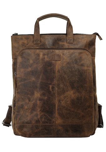 Bagan Cityrucksack echt Leder