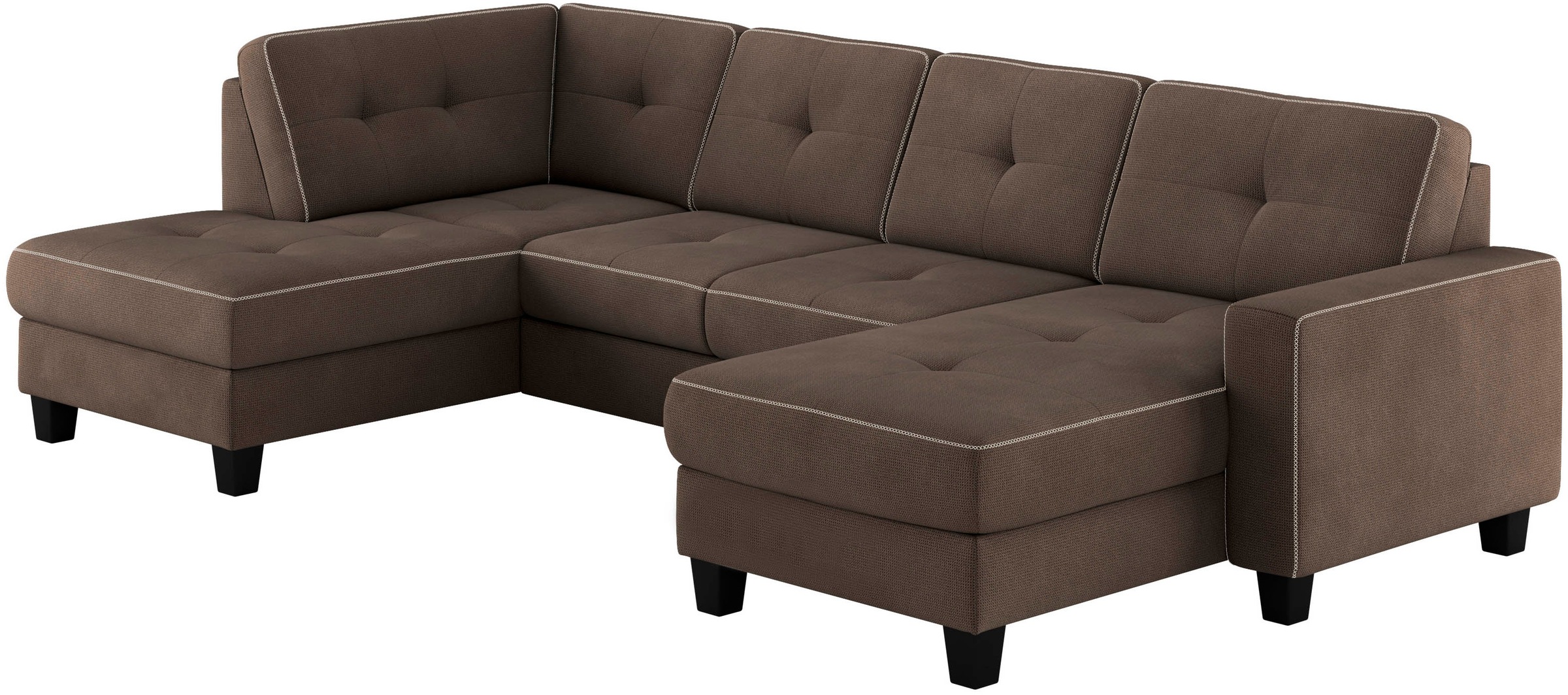 Home affaire Varese Sectional Sofa Brown 9