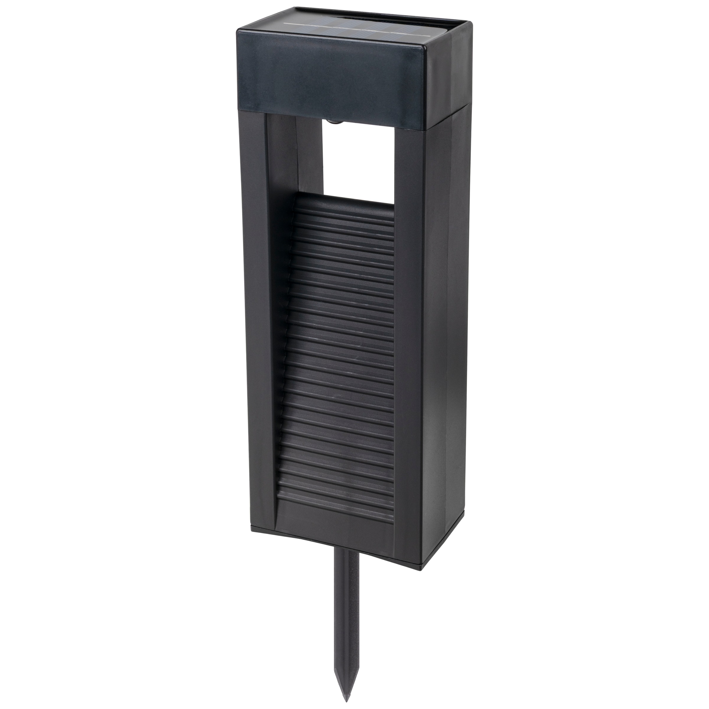 näve LED Solarleuchte »Pulheim« LED-Modul 1 Stk. Warmweiß 4er-Set Dekoleuchten inkl. Erdspieß, schwarz, LED warmweiß, H: 22,3cm